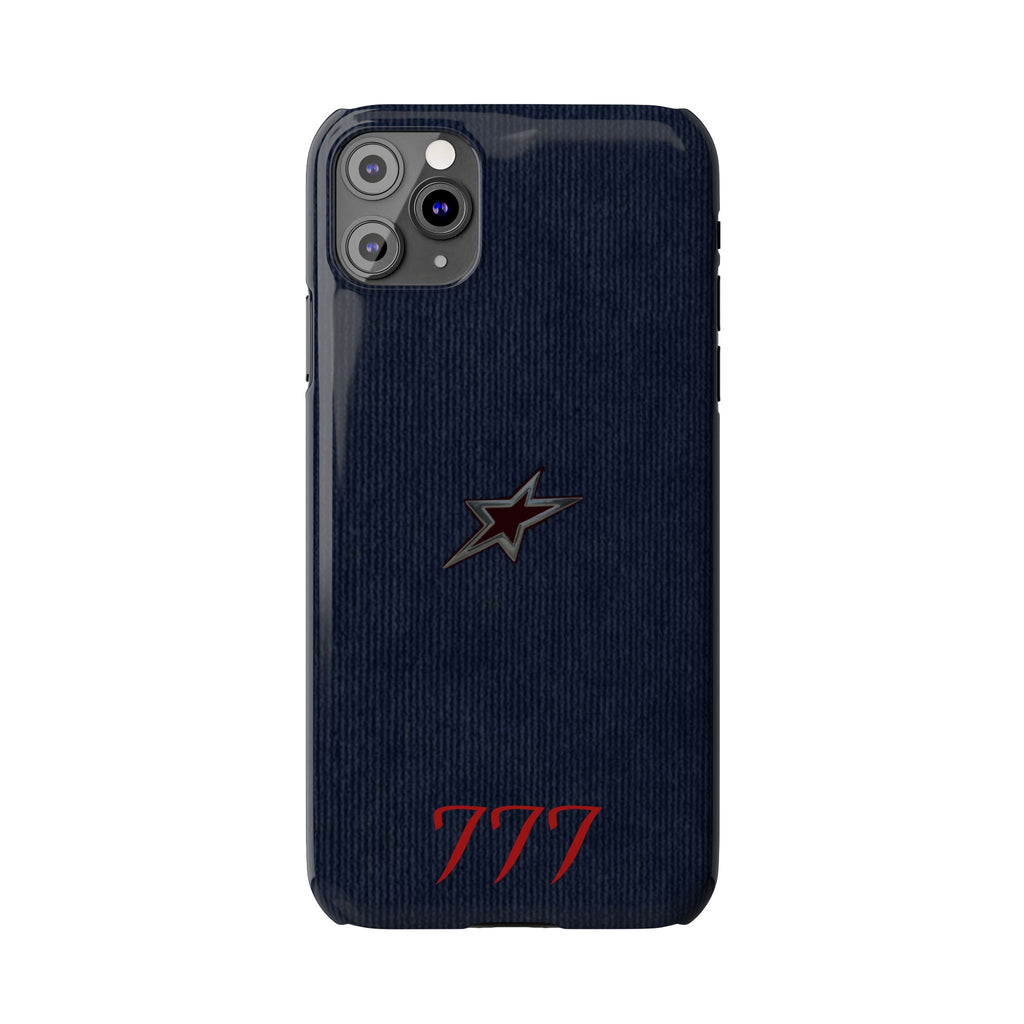 Navy Star Accent with Red 777 Monogram