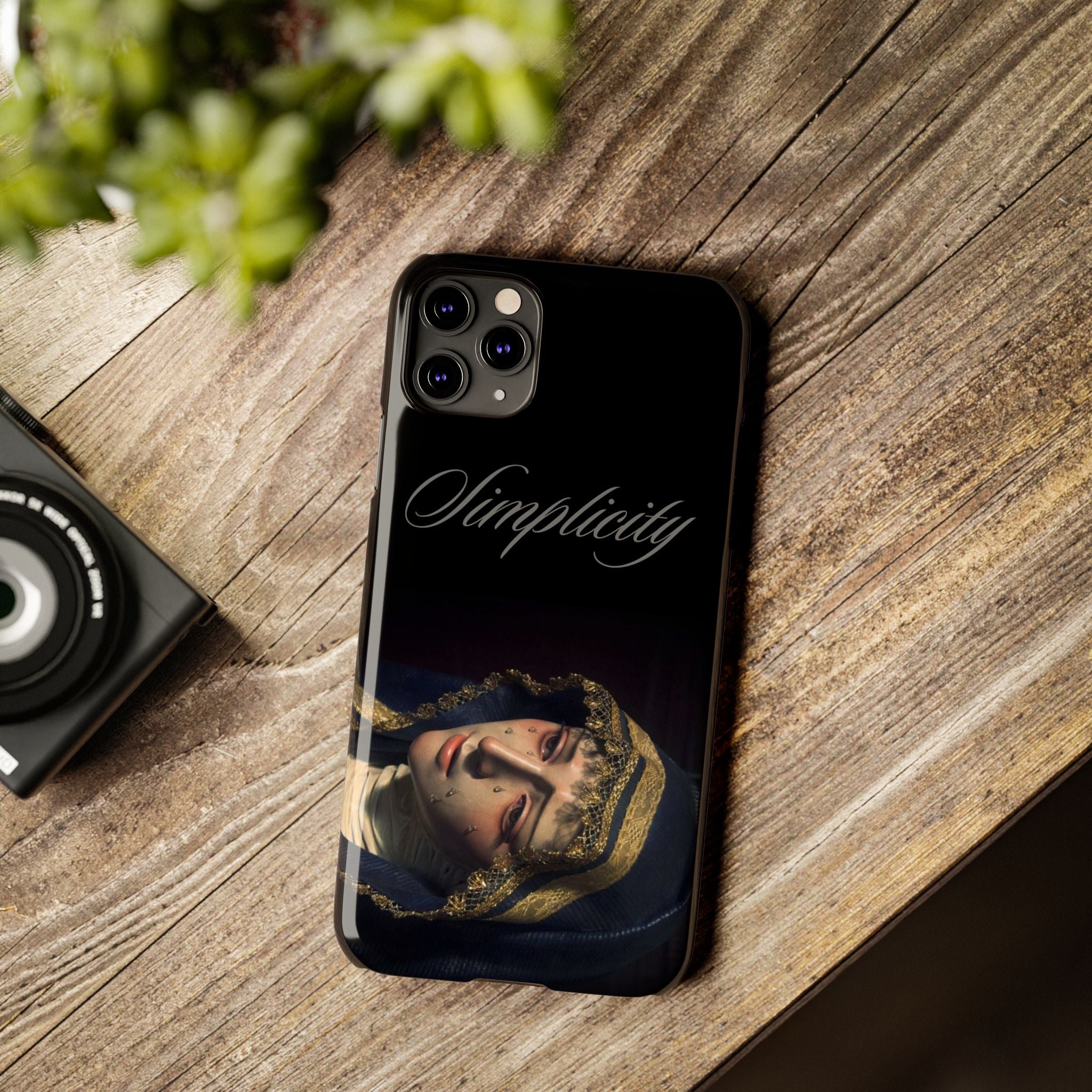 Simplicity Portrait Slim Phone Case — Elegant Vintage Art Cover