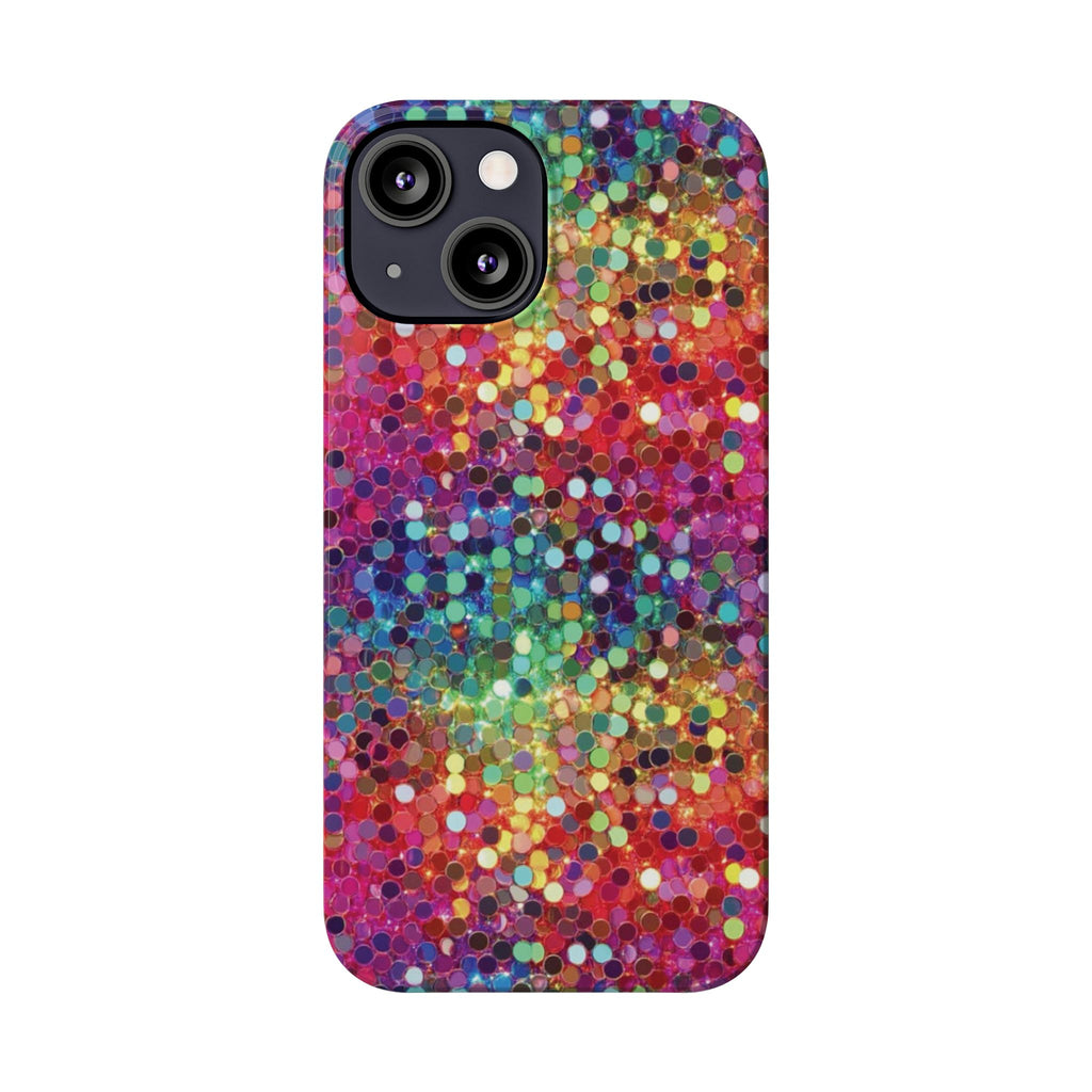 Colorful Glitter Confetti Dot Galaxy Pattern
