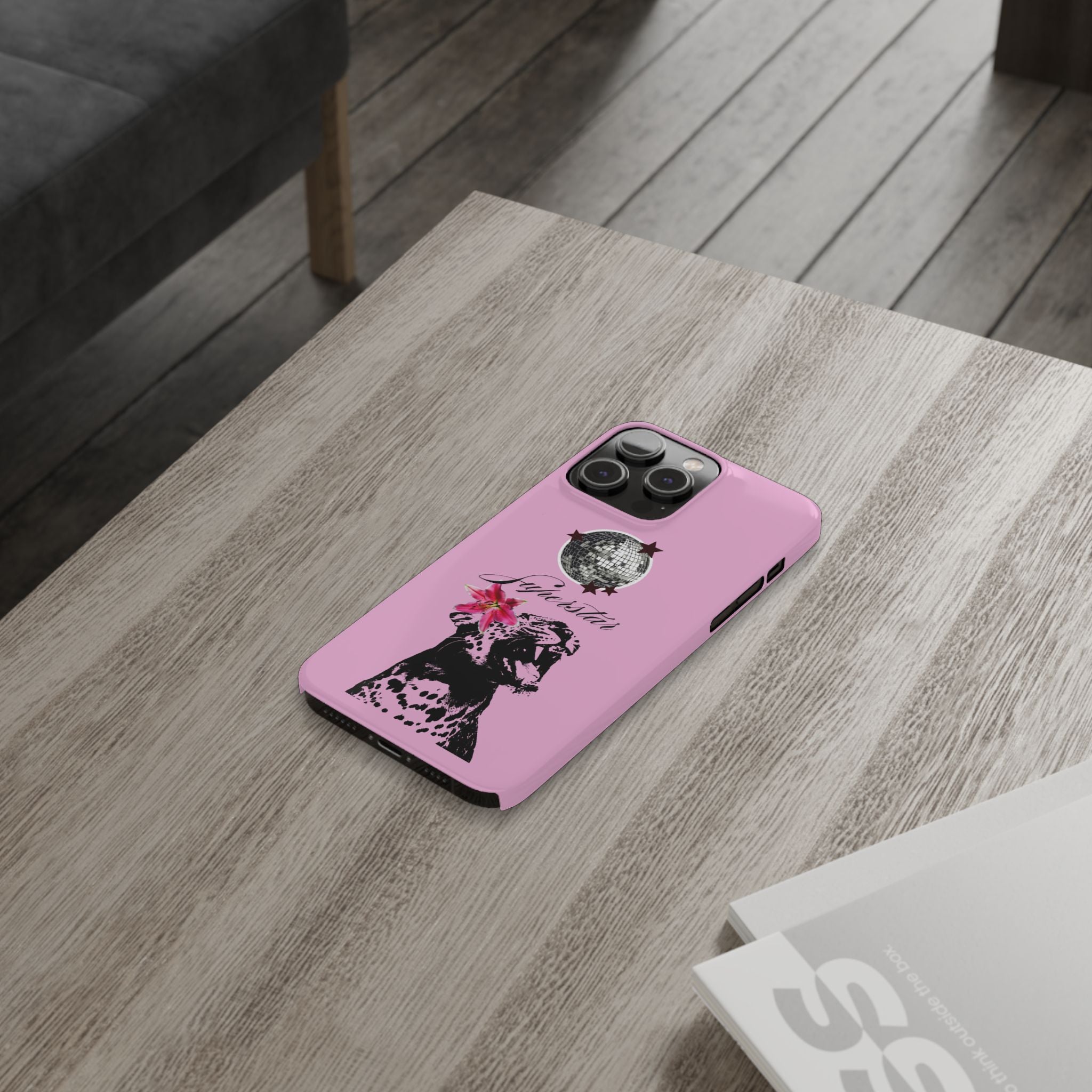 Pink Disco Cheetah "Superstar".