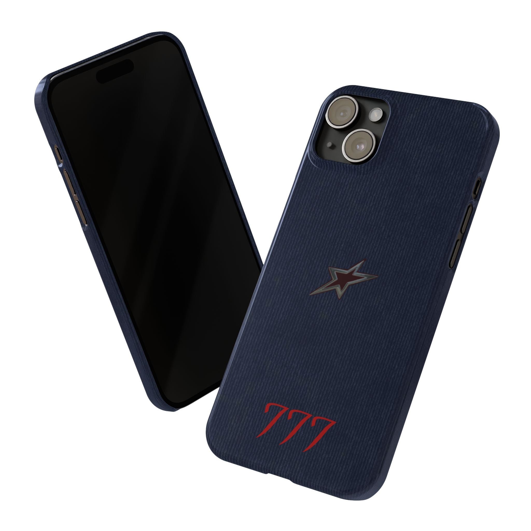 Navy Star Accent with Red 777 Monogram