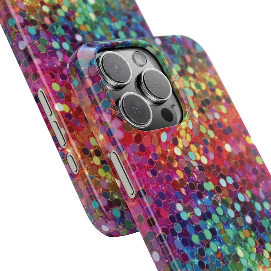 Colorful Glitter Confetti Dot Galaxy Pattern