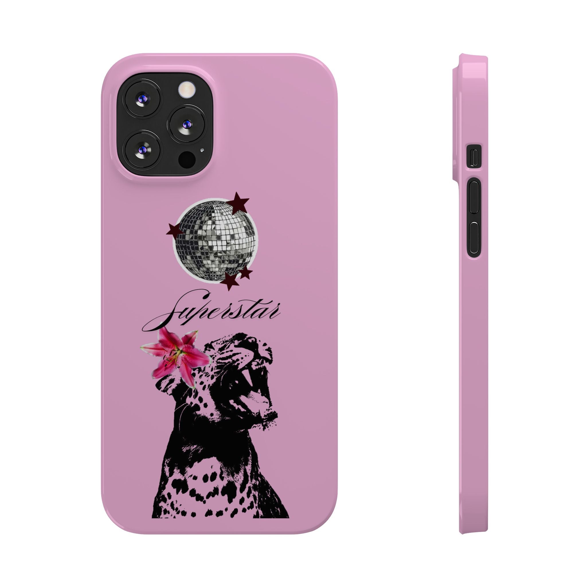 Pink Disco Cheetah "Superstar".