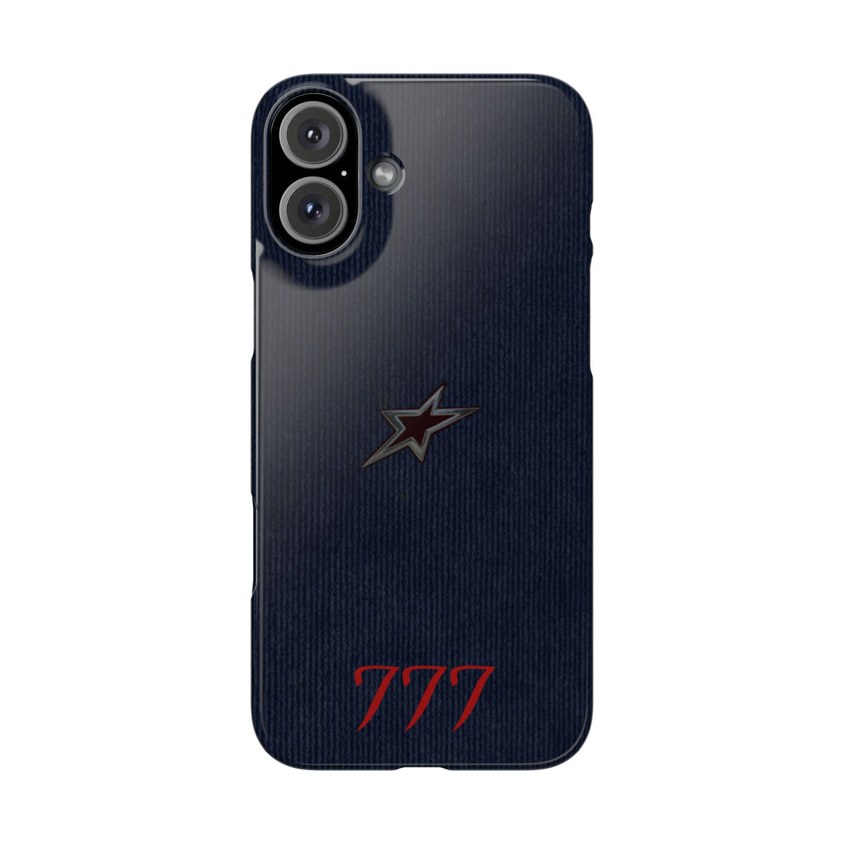 Navy Star Accent with Red 777 Monogram