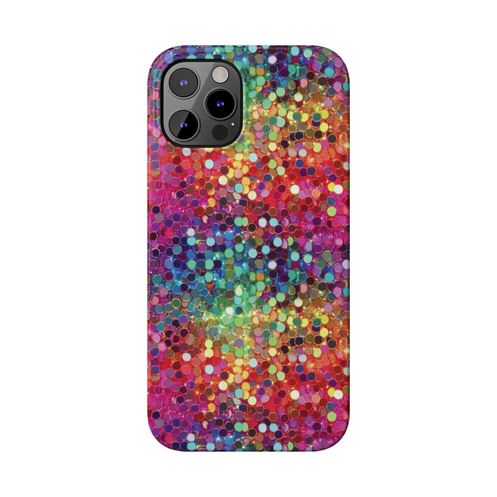 Colorful Glitter Confetti Dot Galaxy Pattern