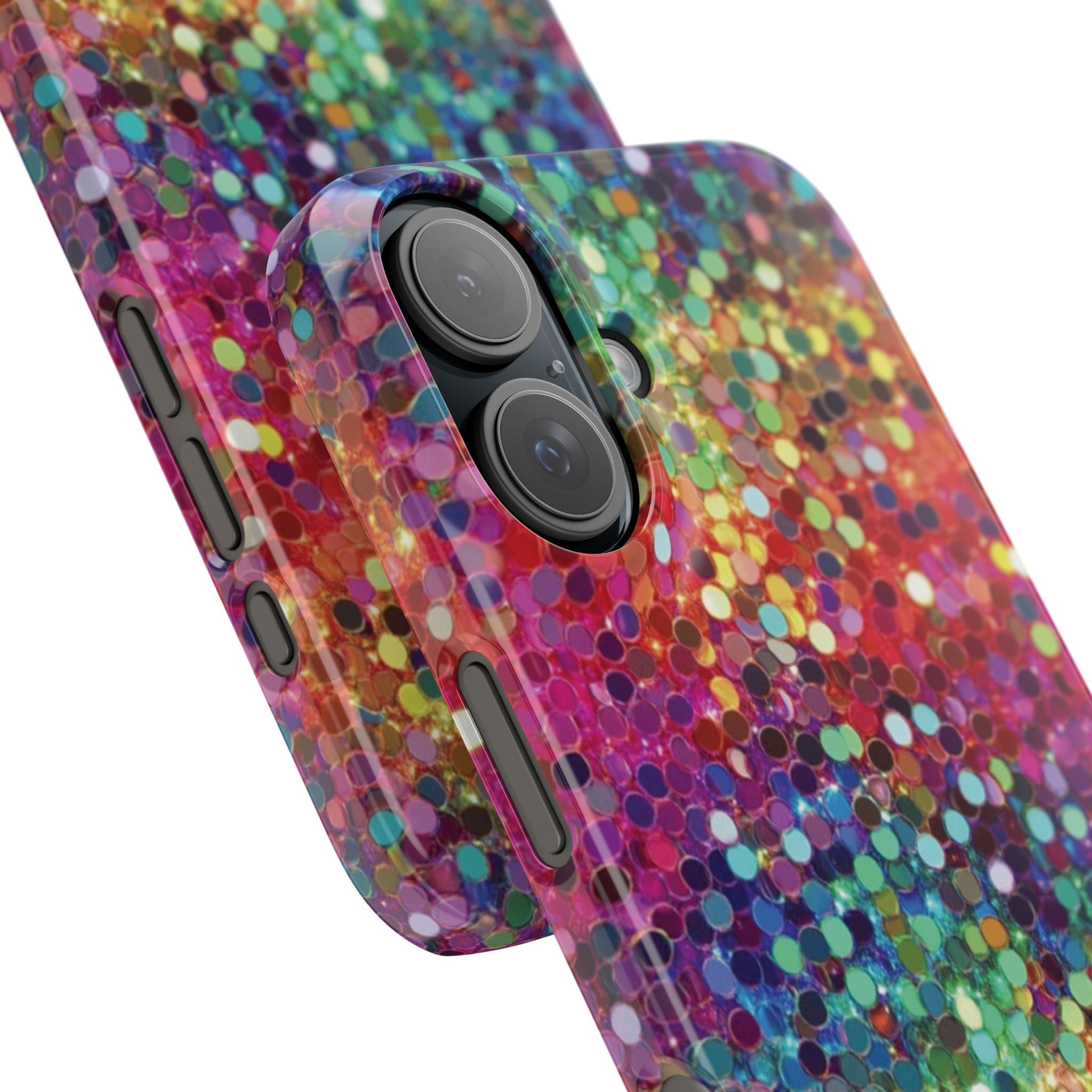 Colorful Glitter Confetti Dot Galaxy Pattern