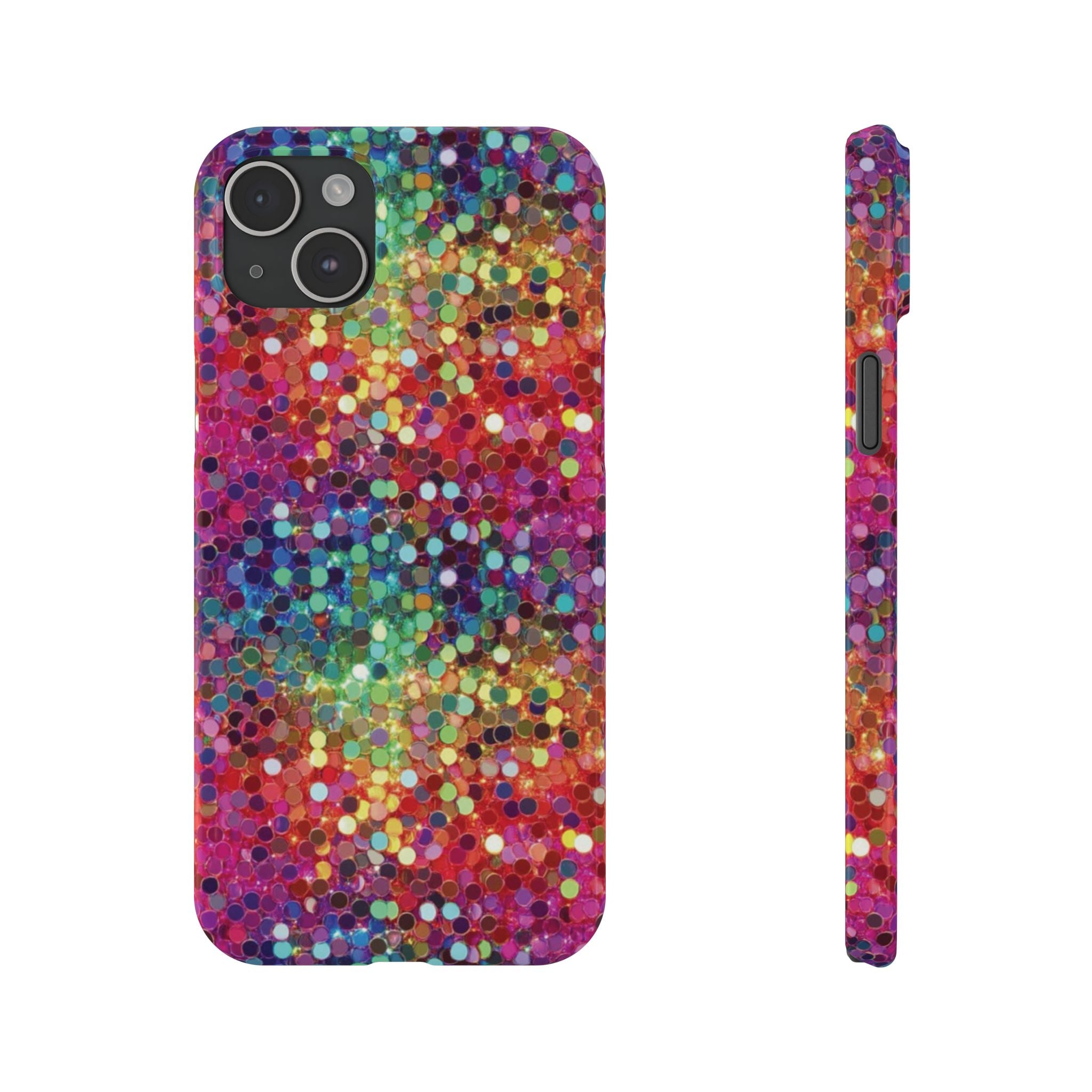 Colorful Glitter Confetti Dot Galaxy Pattern