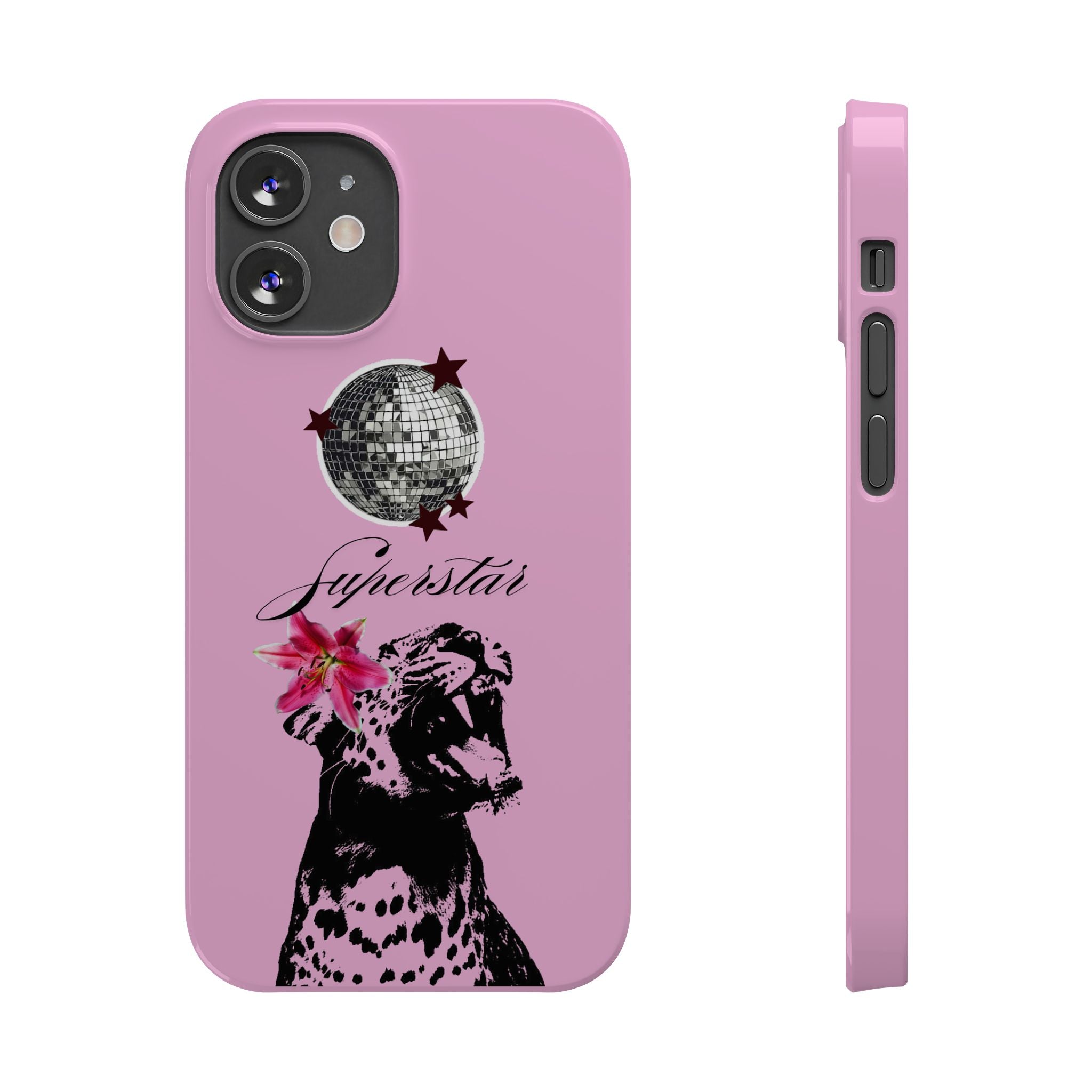 Pink Disco Cheetah "Superstar".
