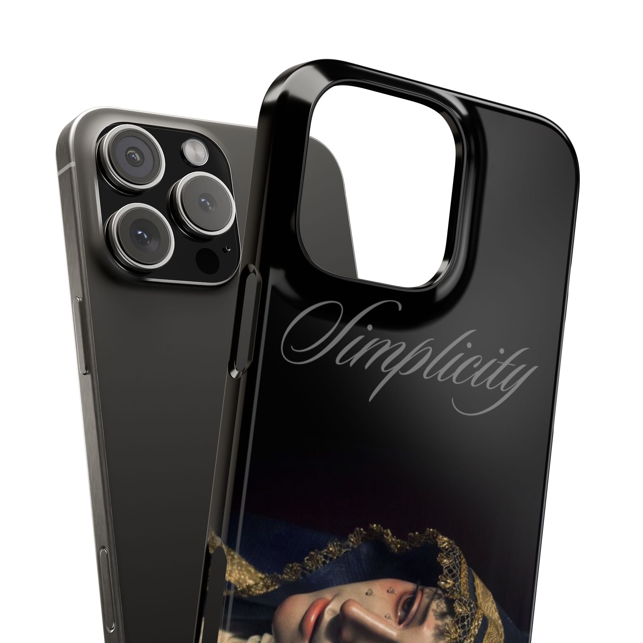 Simplicity Portrait Slim Phone Case — Elegant Vintage Art Cover