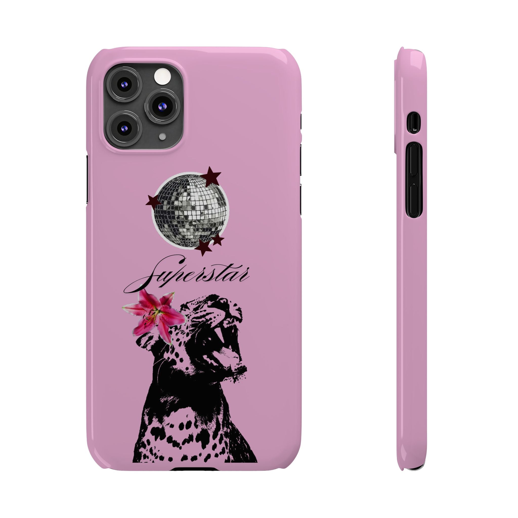 Pink Disco Cheetah "Superstar".
