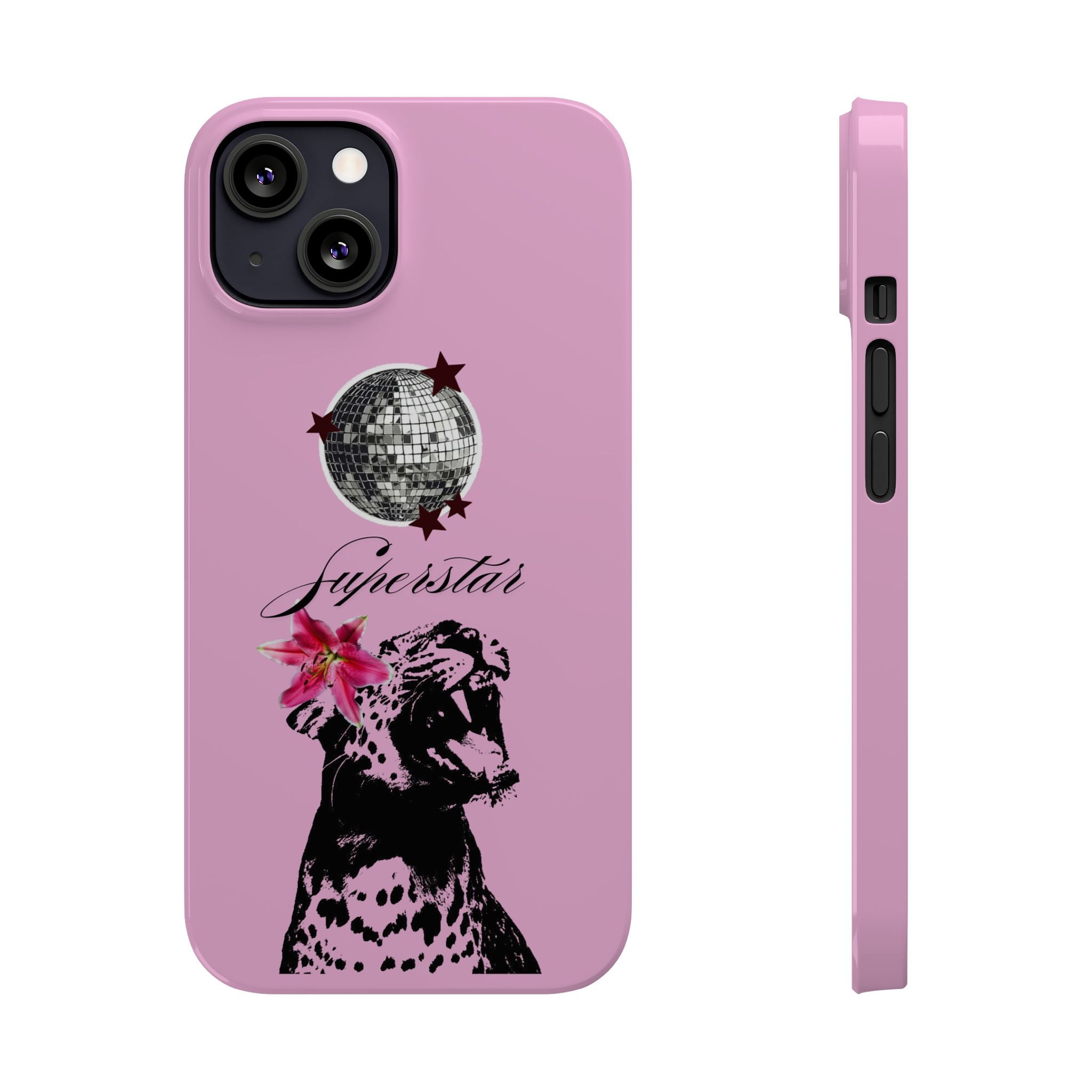 Pink Disco Cheetah "Superstar".