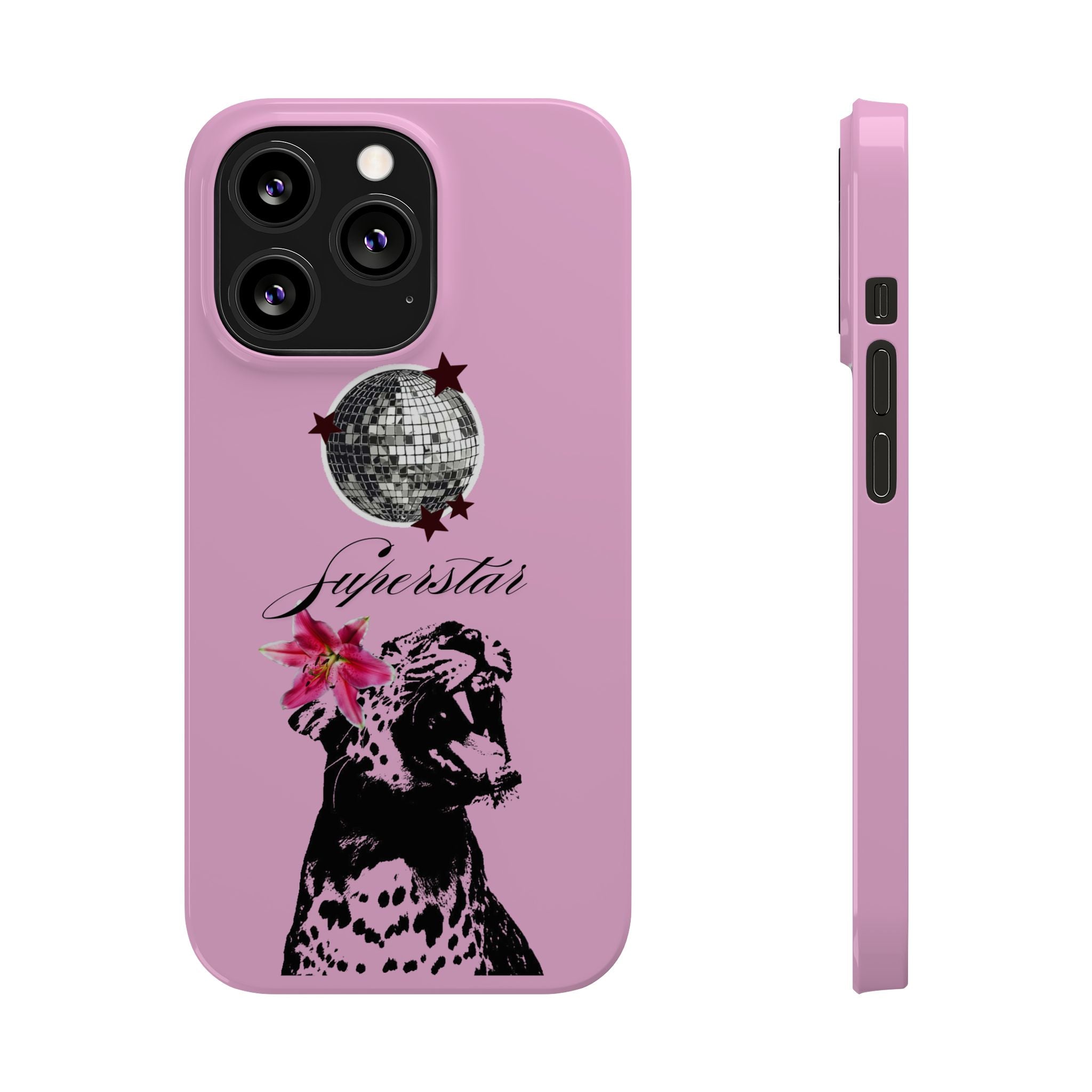 Pink Disco Cheetah "Superstar".