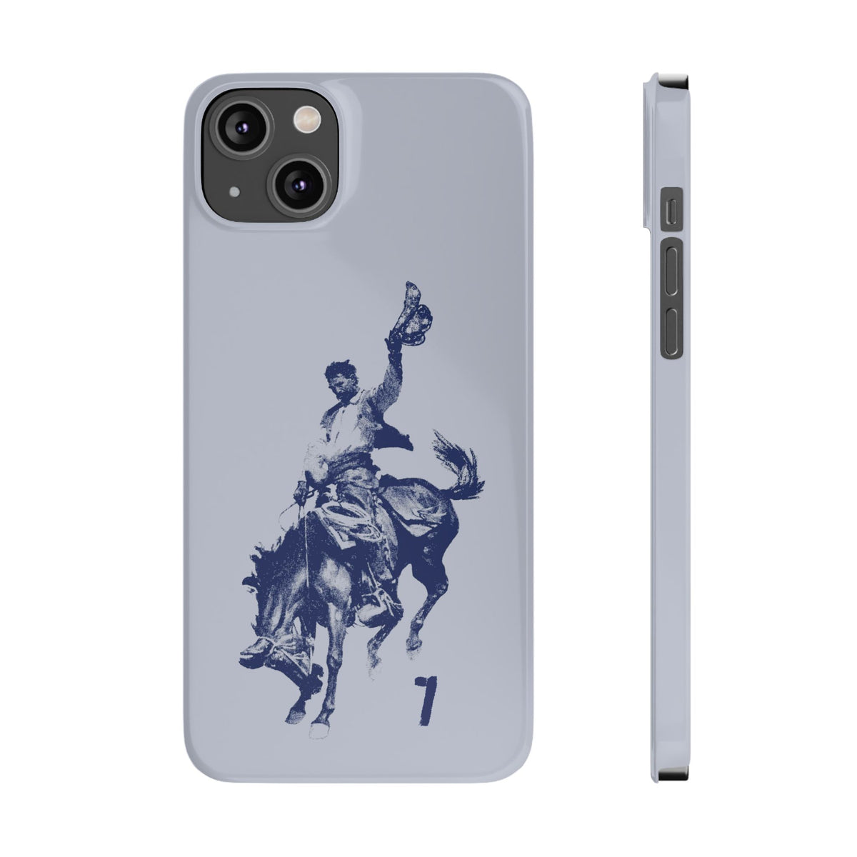 Vintage Rodeo Cowboy Illustration Slim Protective Case