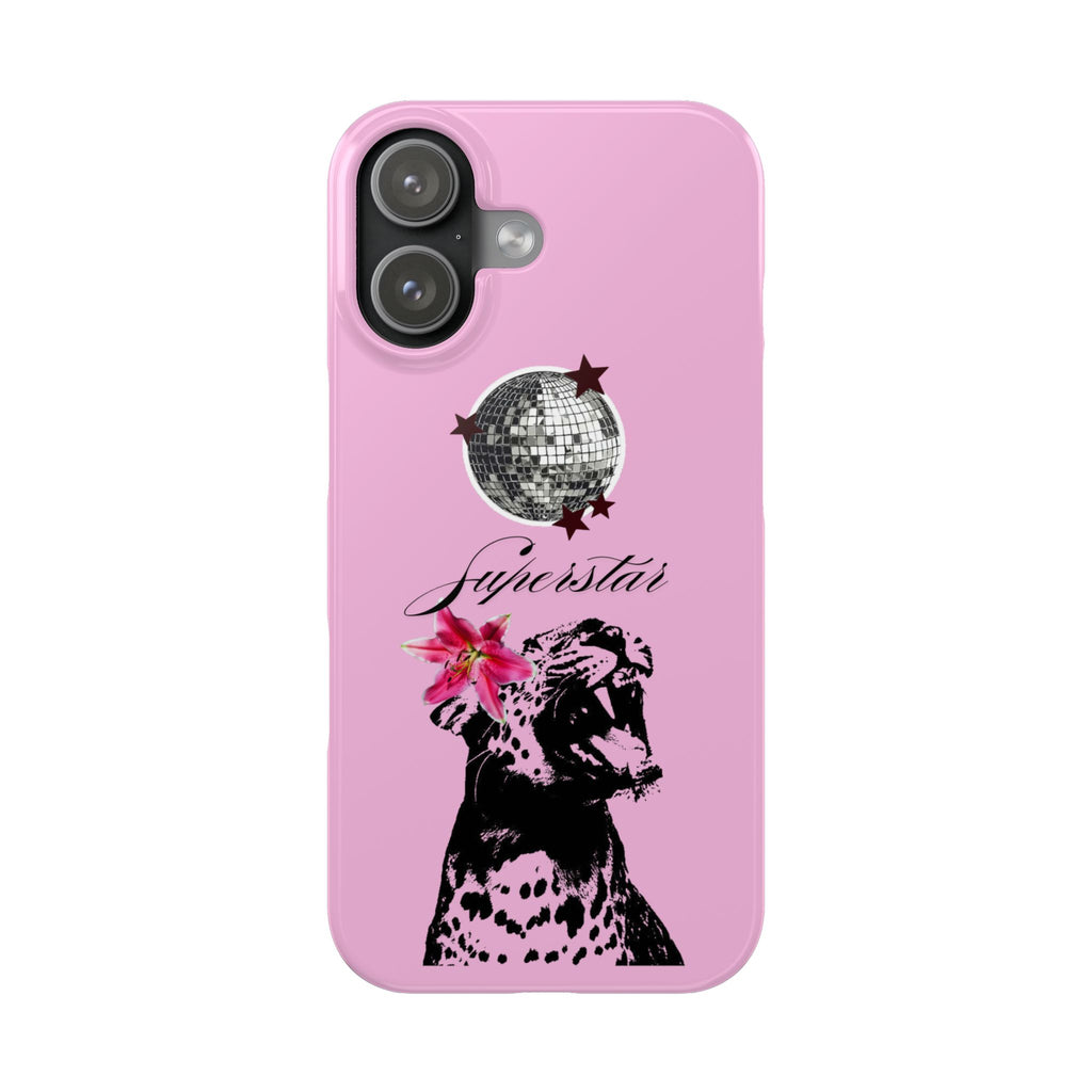 Pink Disco Cheetah "Superstar".