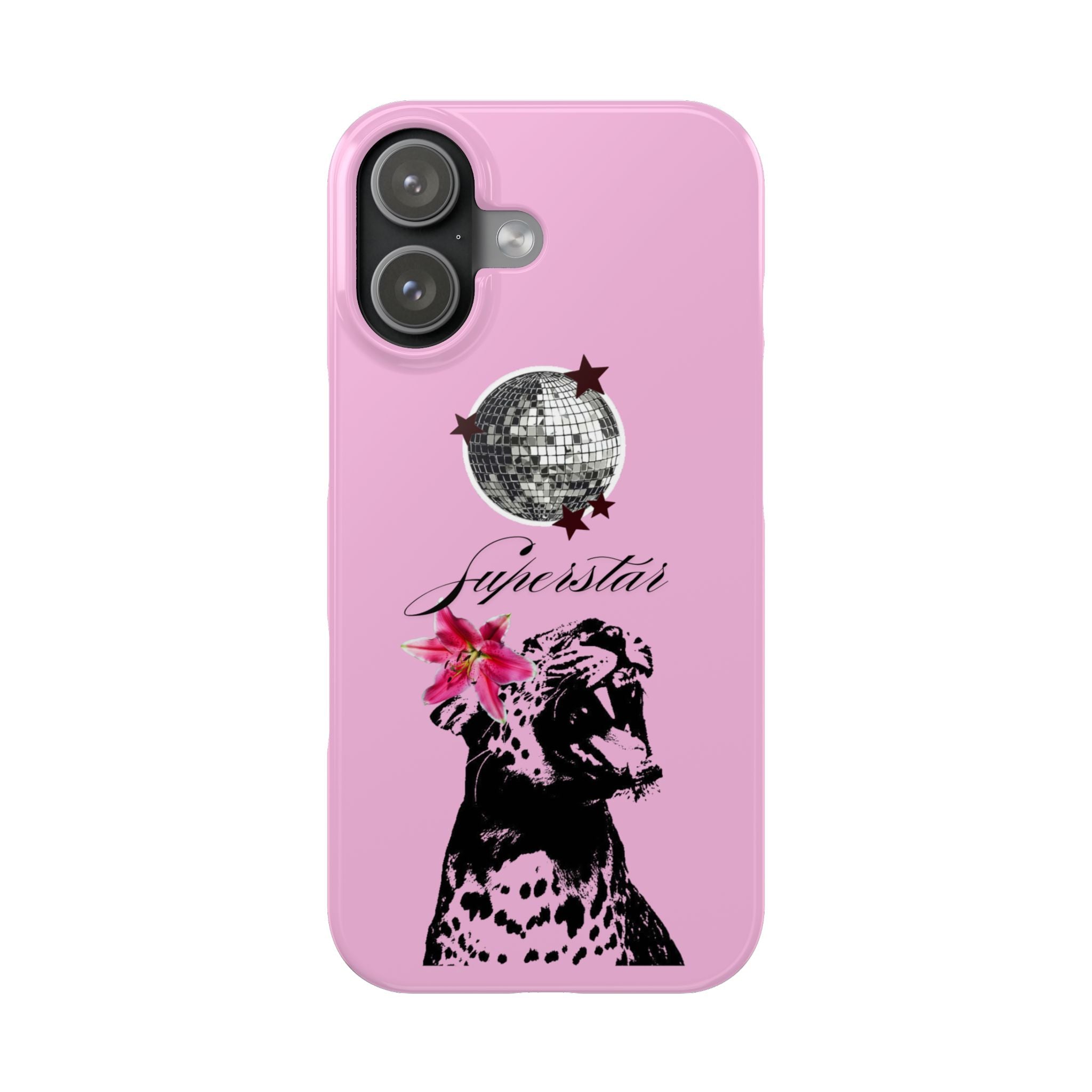 Pink Disco Cheetah "Superstar".