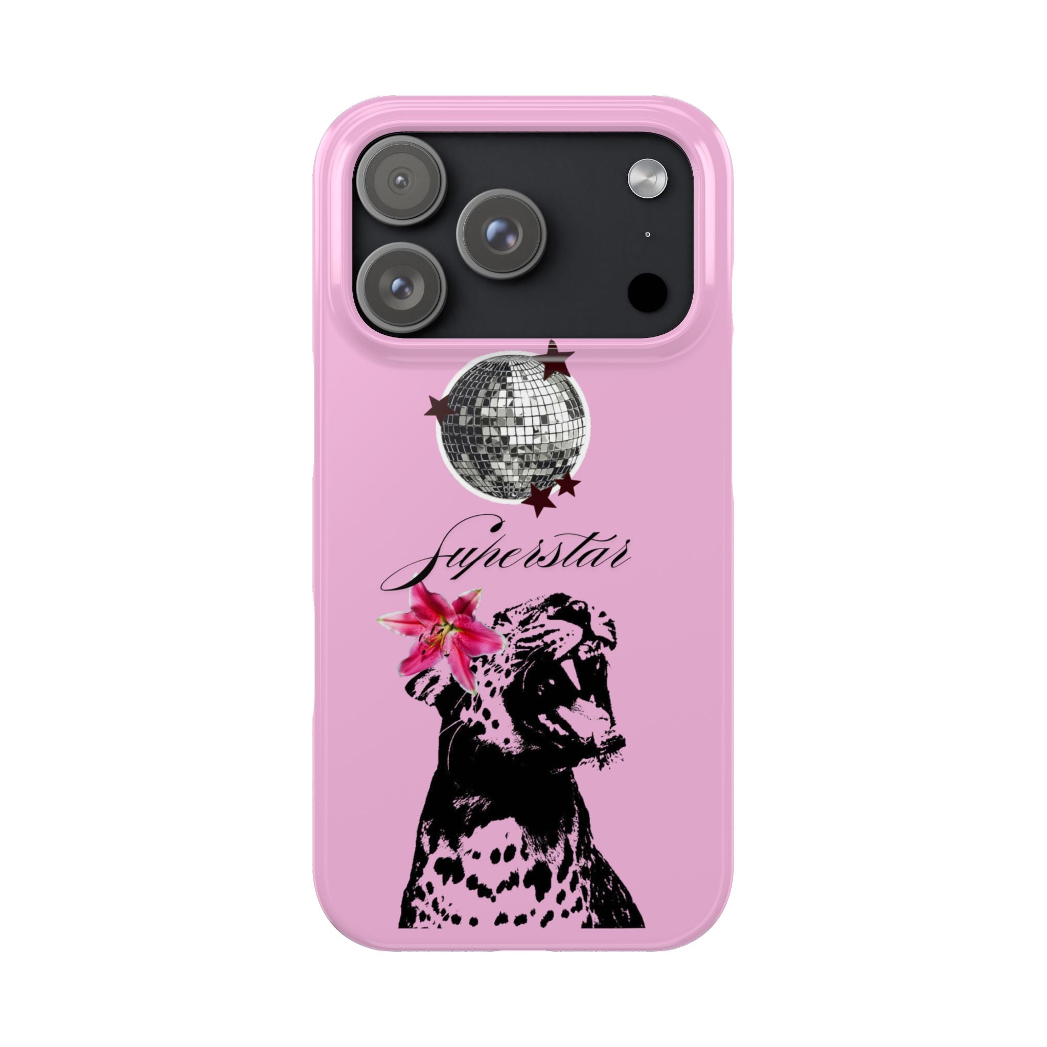 Pink Disco Cheetah "Superstar".