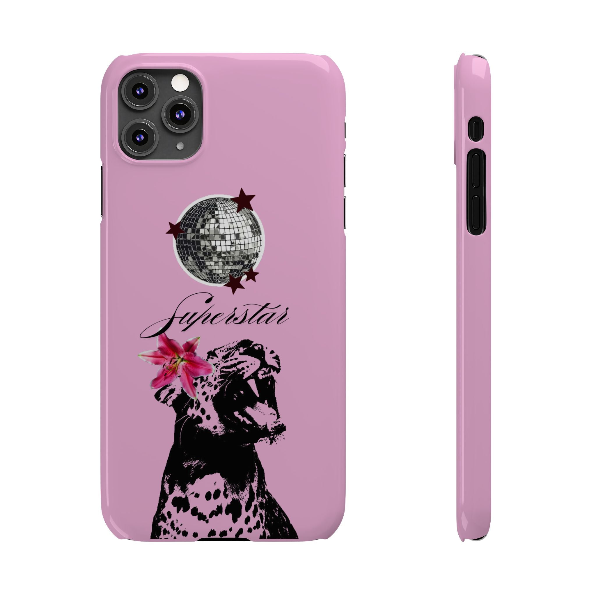Pink Disco Cheetah "Superstar".