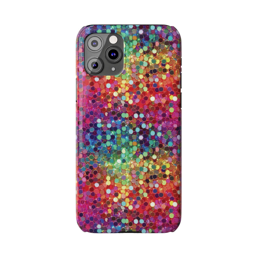 Colorful Glitter Confetti Dot Galaxy Pattern