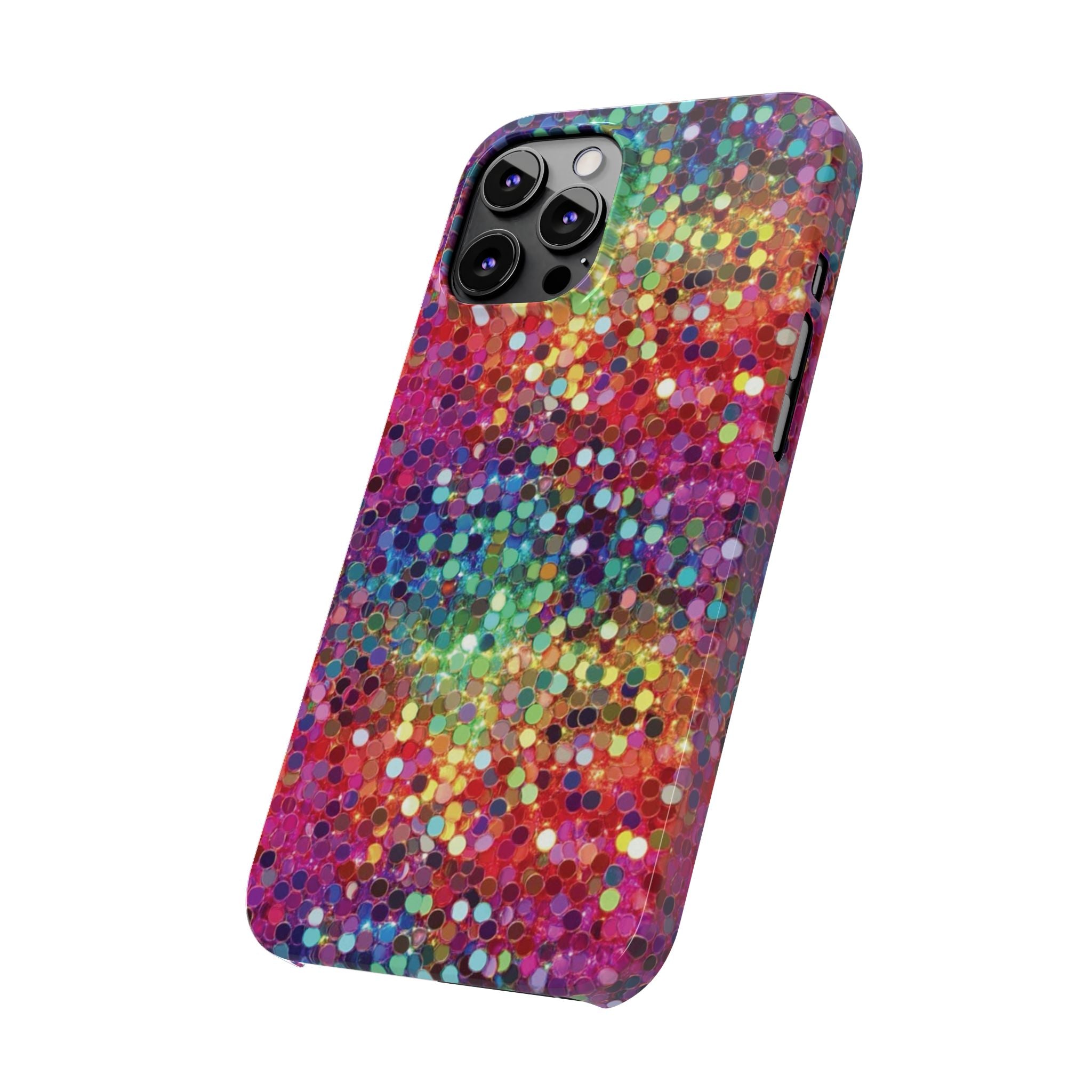 Colorful Glitter Confetti Dot Galaxy Pattern
