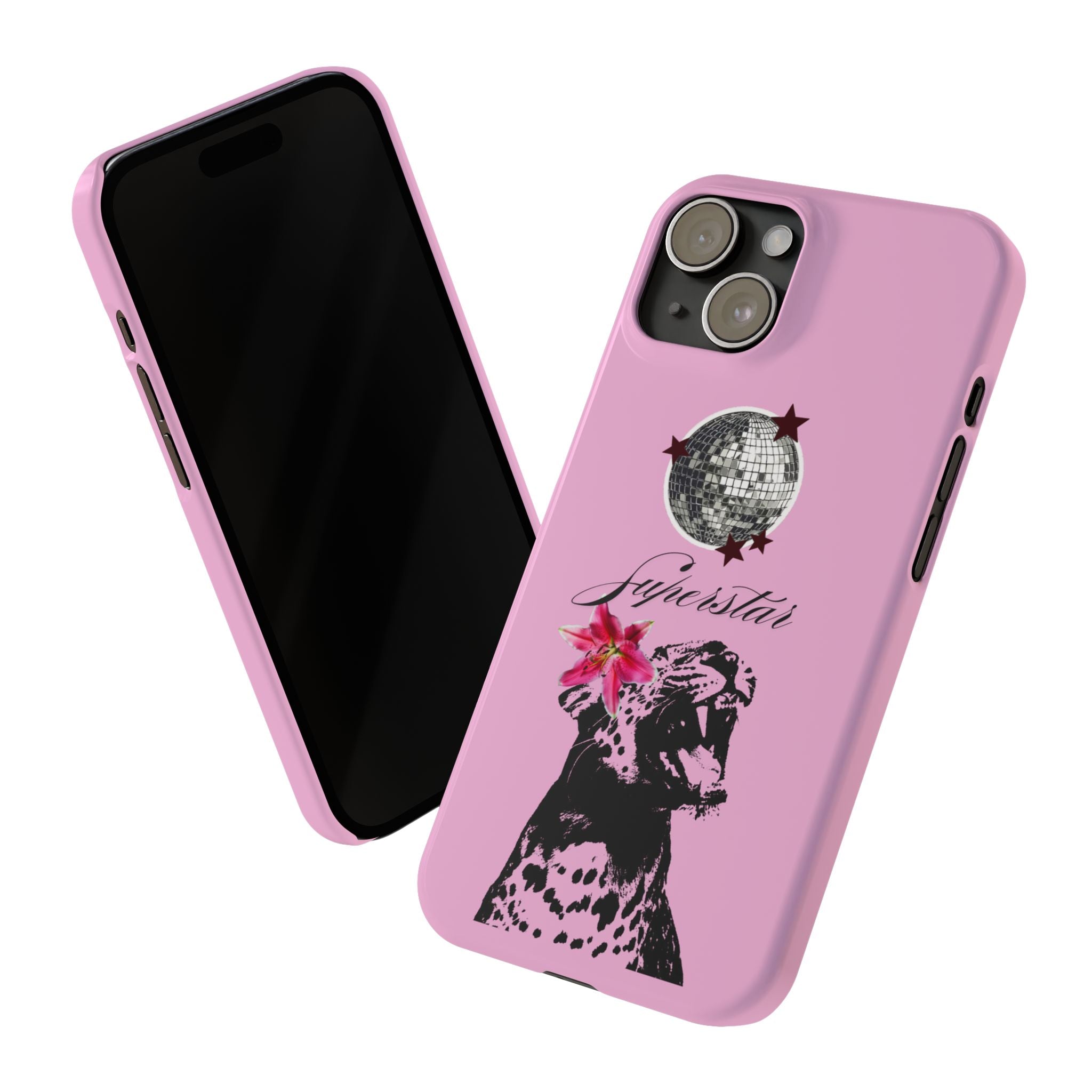 Pink Disco Cheetah "Superstar".
