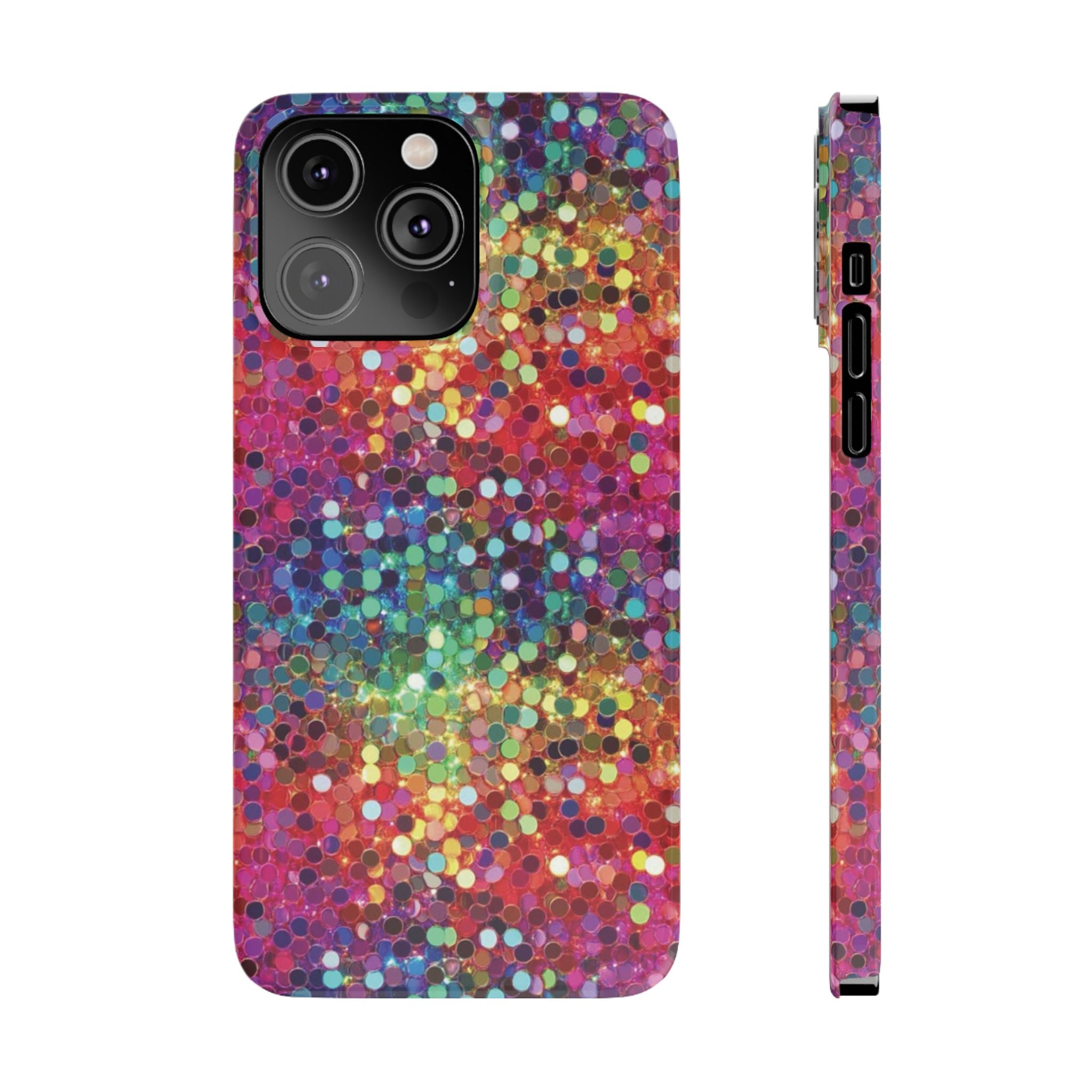 Colorful Glitter Confetti Dot Galaxy Pattern