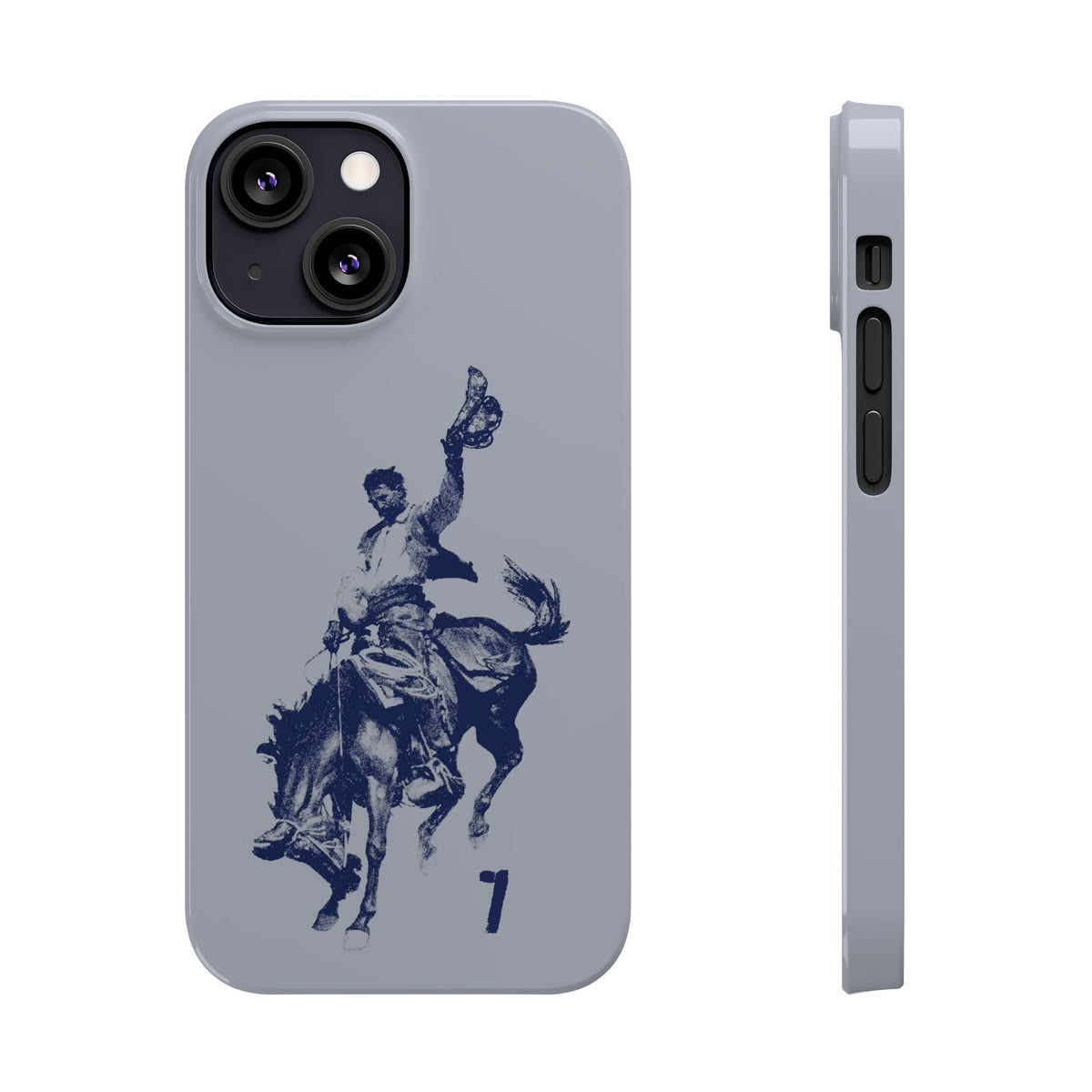 Vintage Rodeo Cowboy Illustration Slim Protective Case