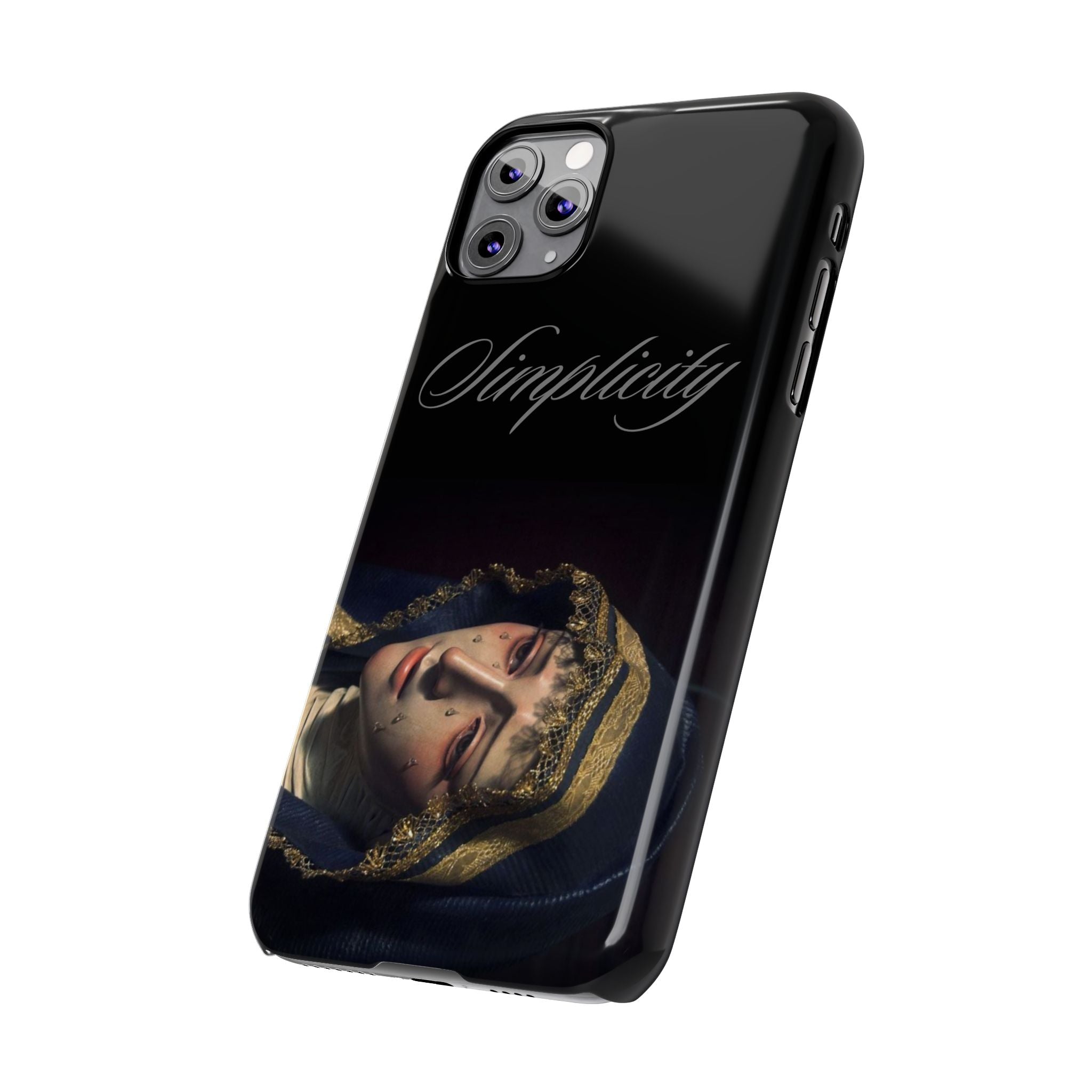 Simplicity Portrait Slim Phone Case — Elegant Vintage Art Cover