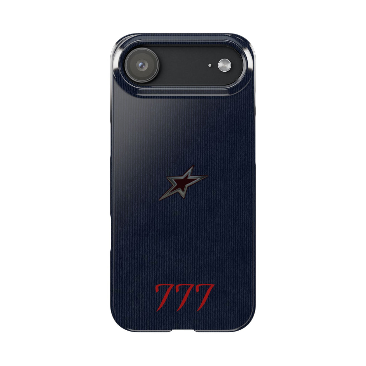 Navy Star Accent with Red 777 Monogram