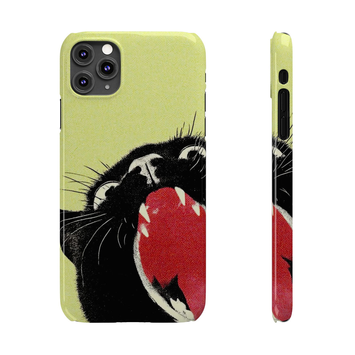 Black Cat Cute Retro Kitty Phone Cover
