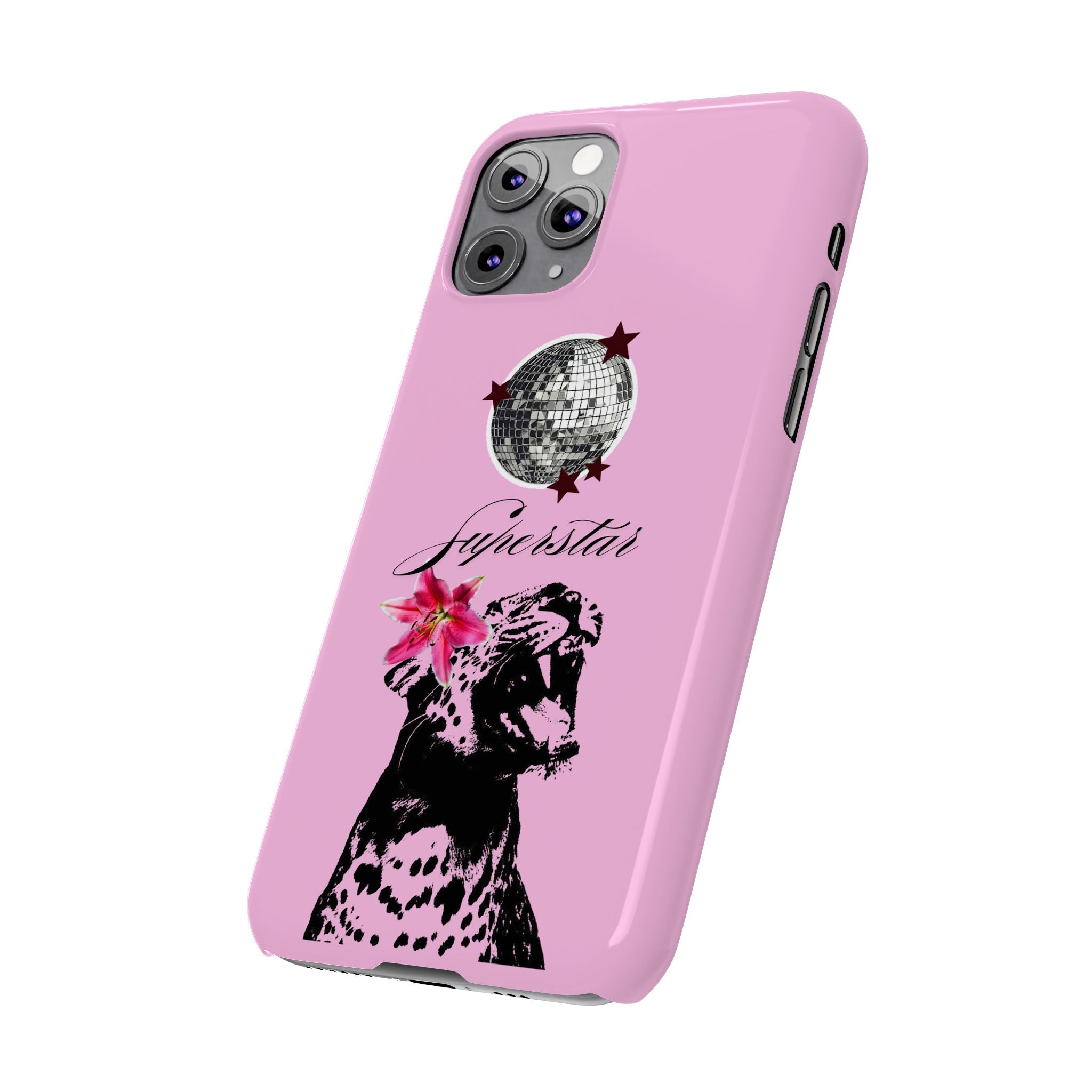 Pink Disco Cheetah "Superstar".