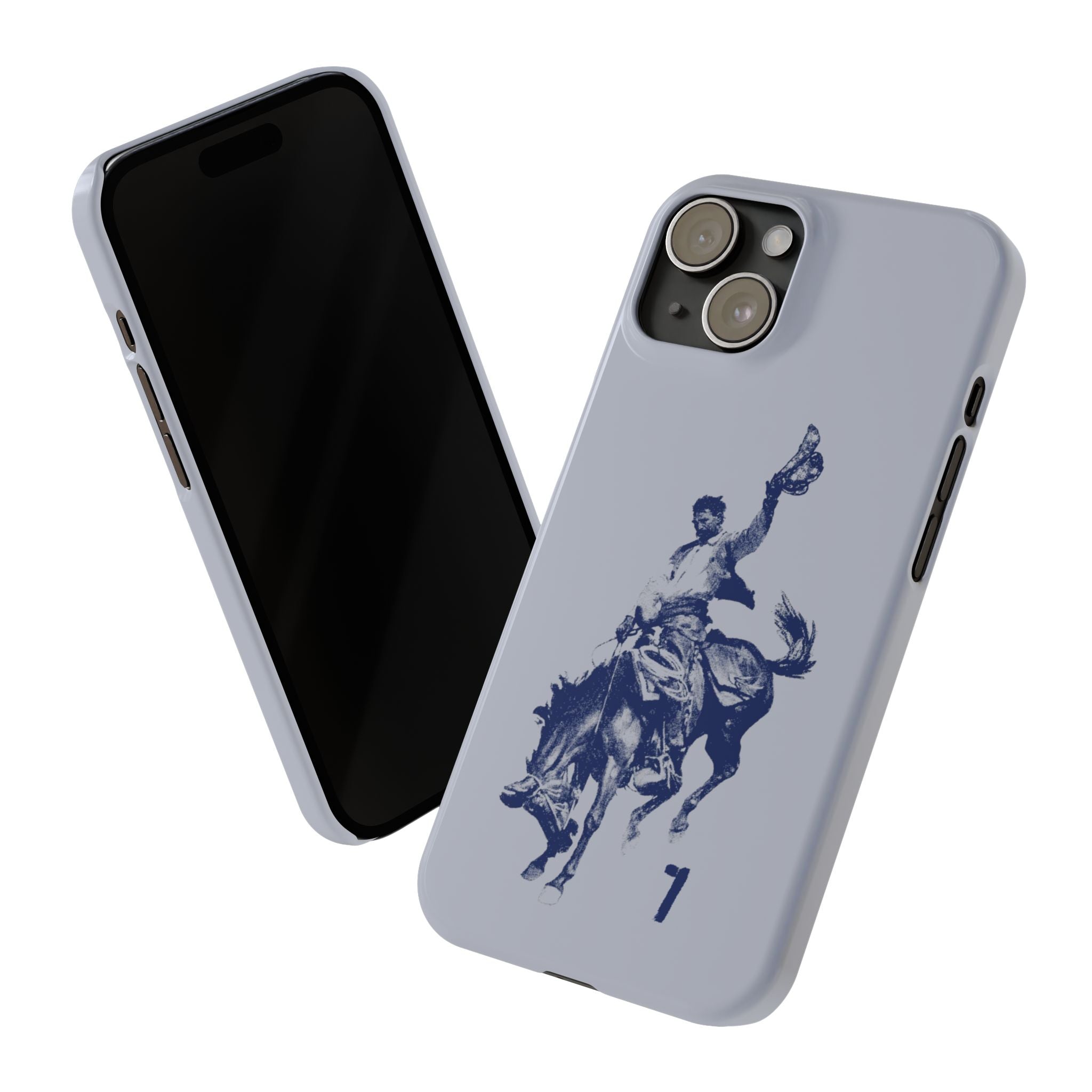 Vintage Rodeo Cowboy Illustration Slim Protective Case