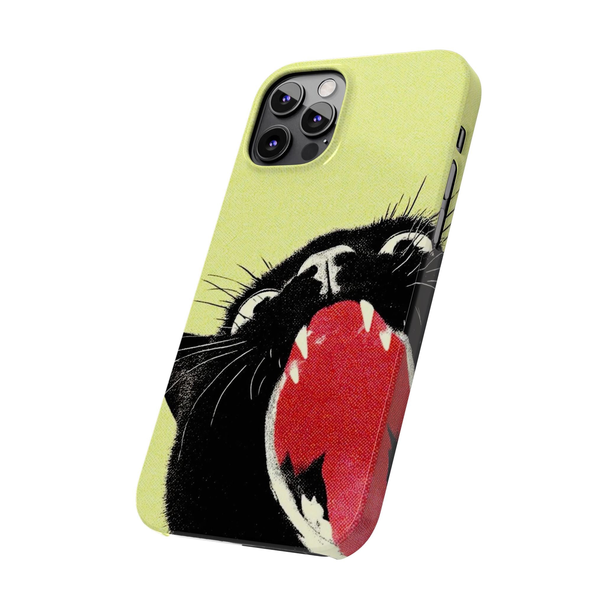 Black Cat Cute Retro Kitty Phone Cover