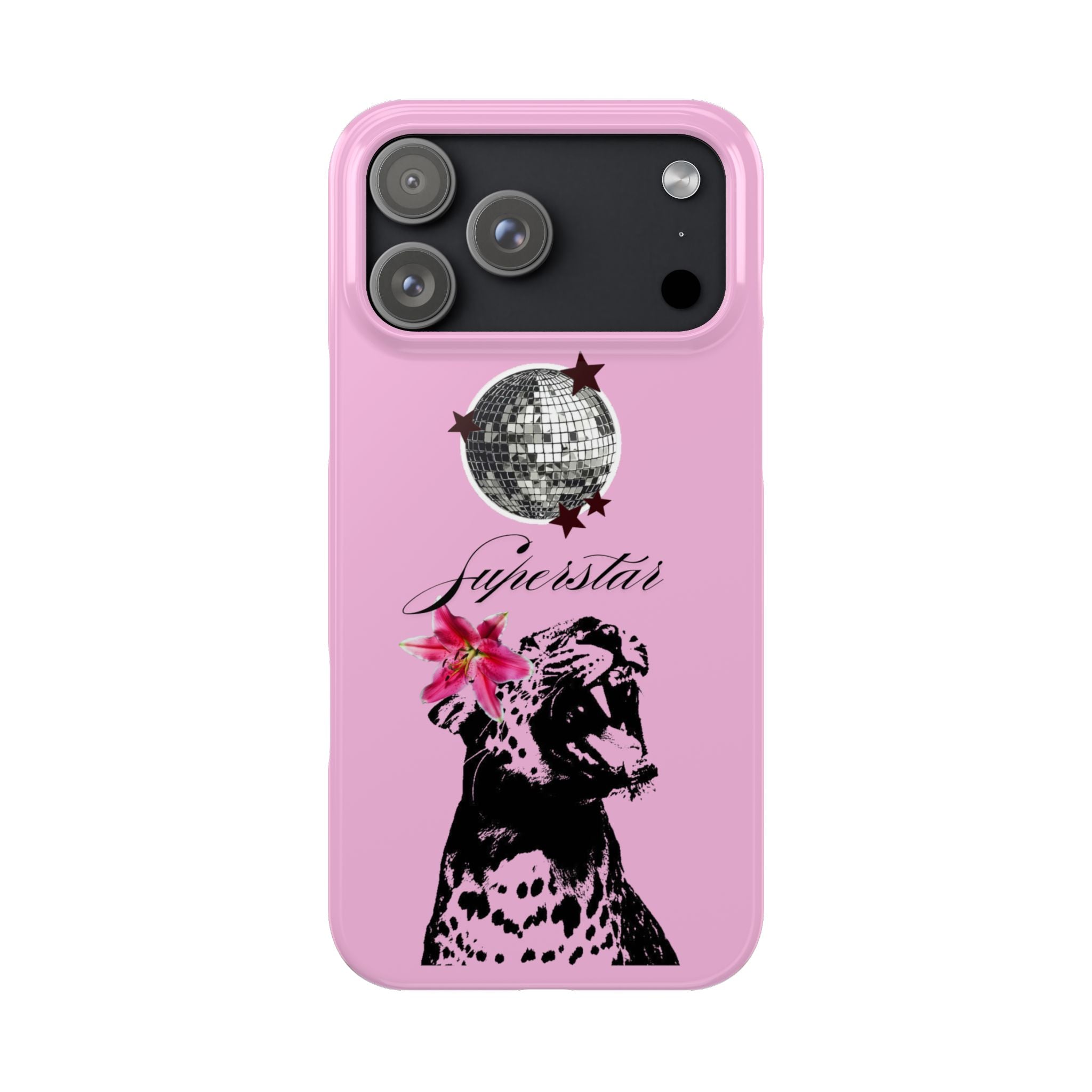 Pink Disco Cheetah "Superstar".