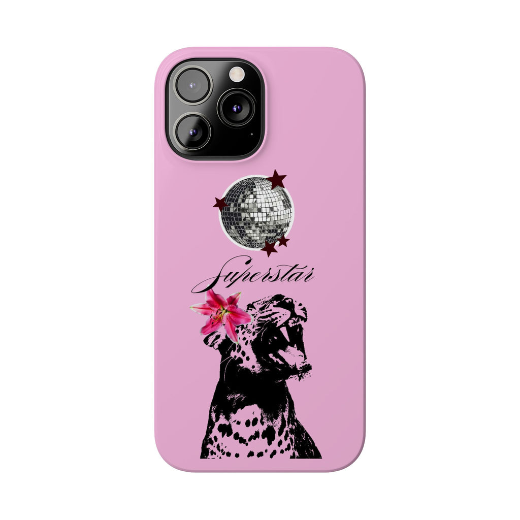 Pink Disco Cheetah "Superstar".