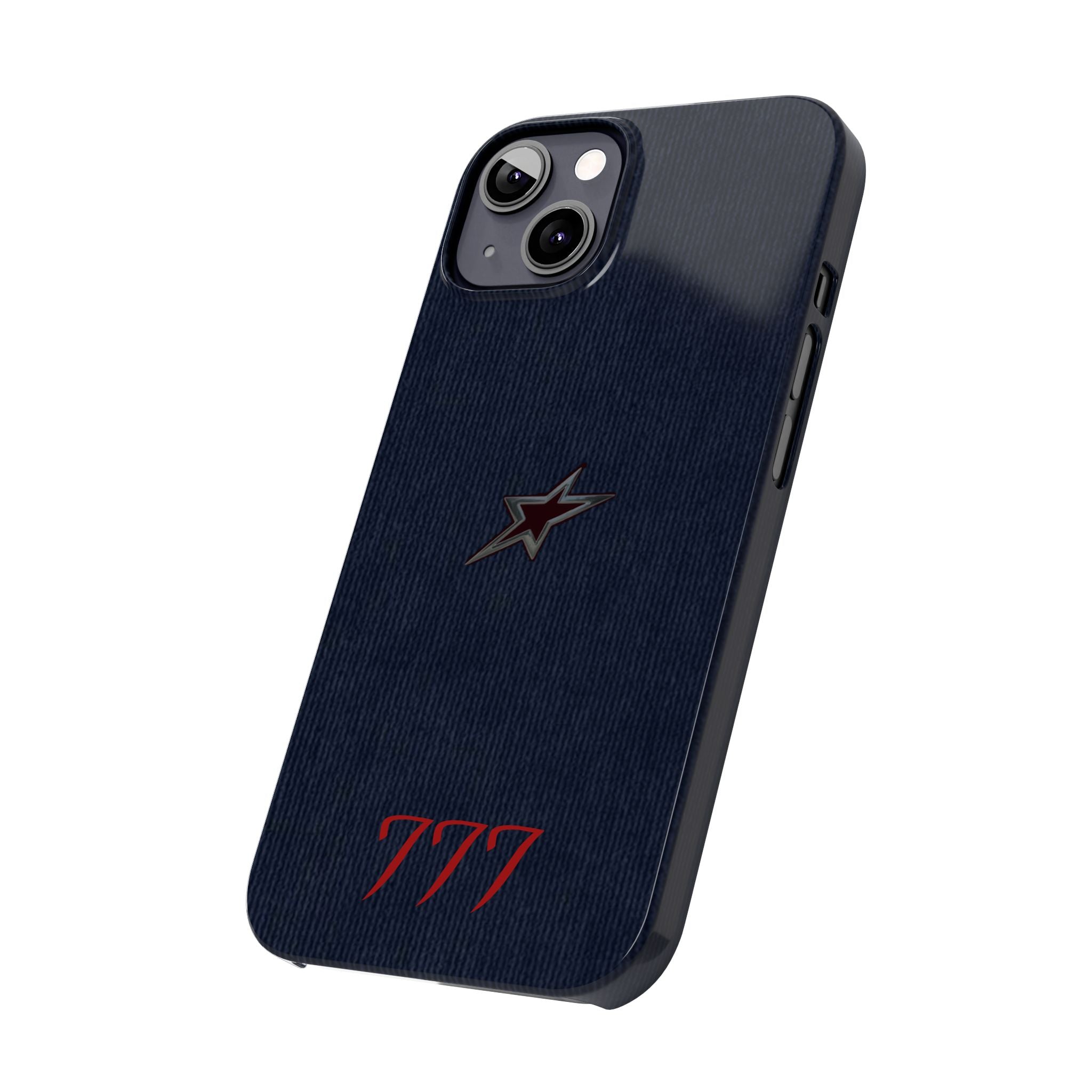 Navy Star Accent with Red 777 Monogram