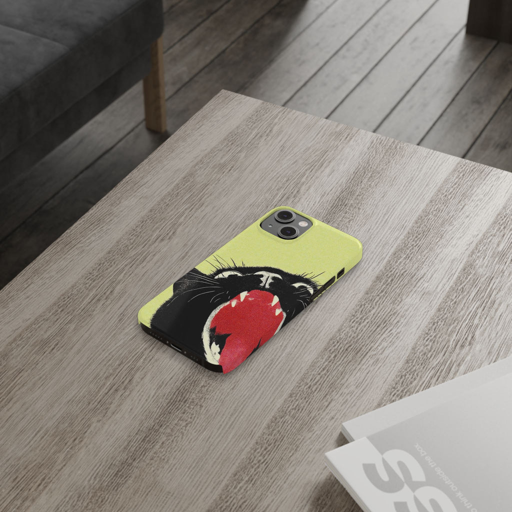 Black Cat Cute Retro Kitty Phone Cover