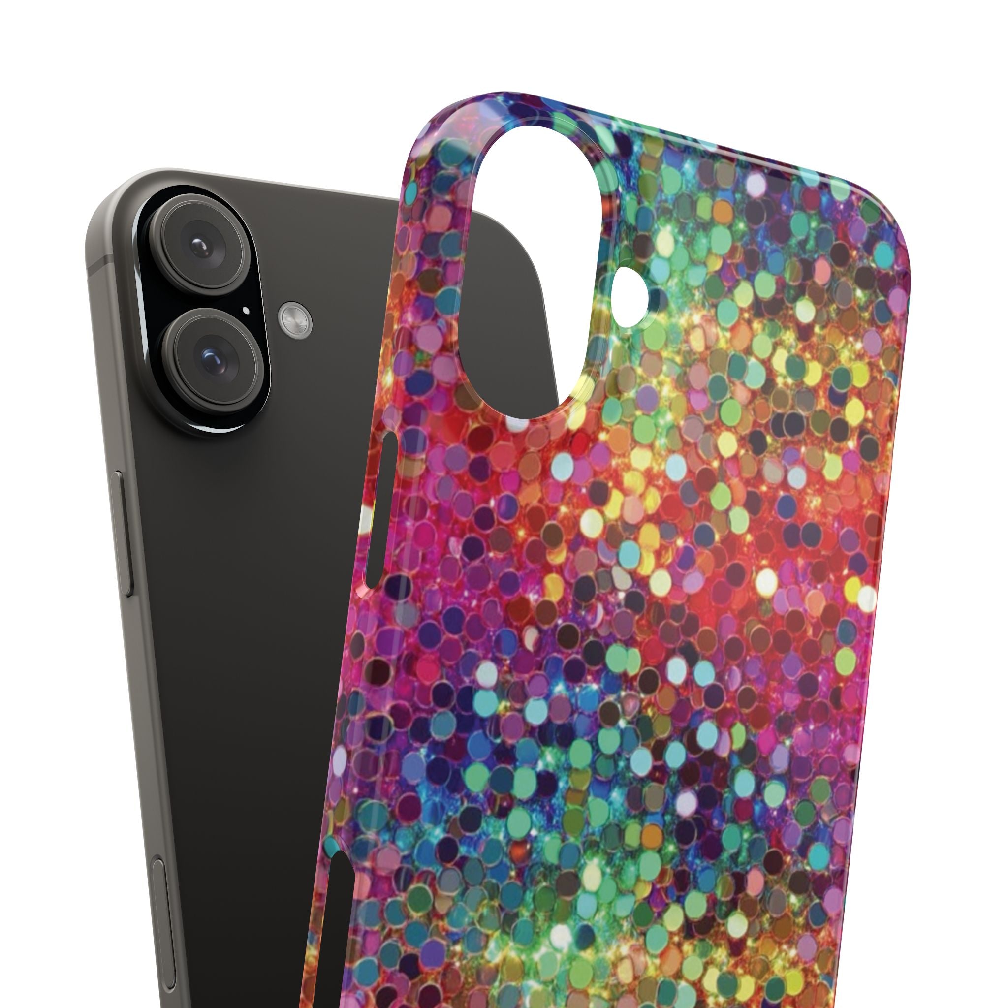 Colorful Glitter Confetti Dot Galaxy Pattern