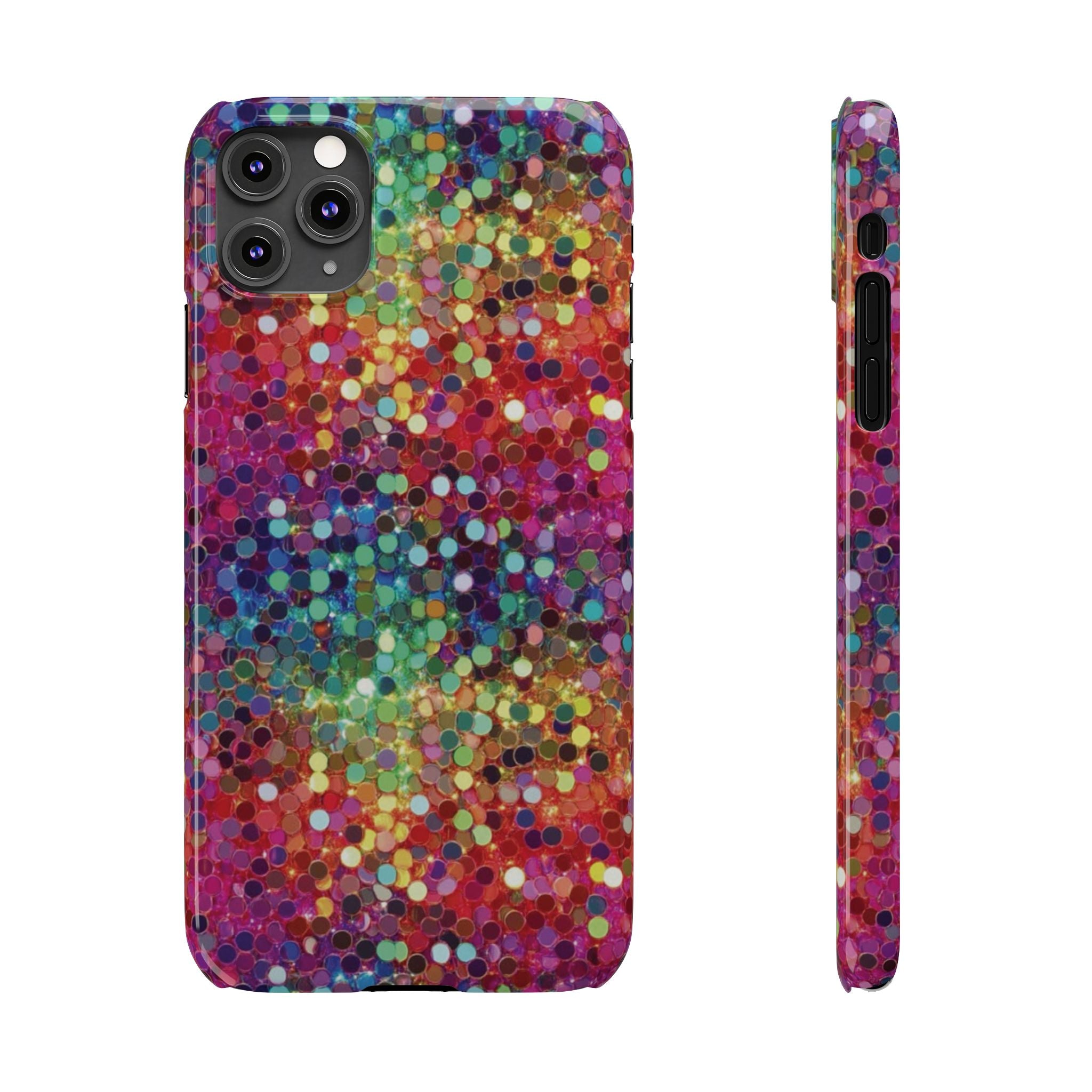 Colorful Glitter Confetti Dot Galaxy Pattern