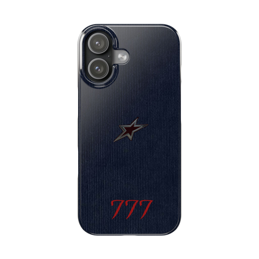 Navy Star Accent with Red 777 Monogram