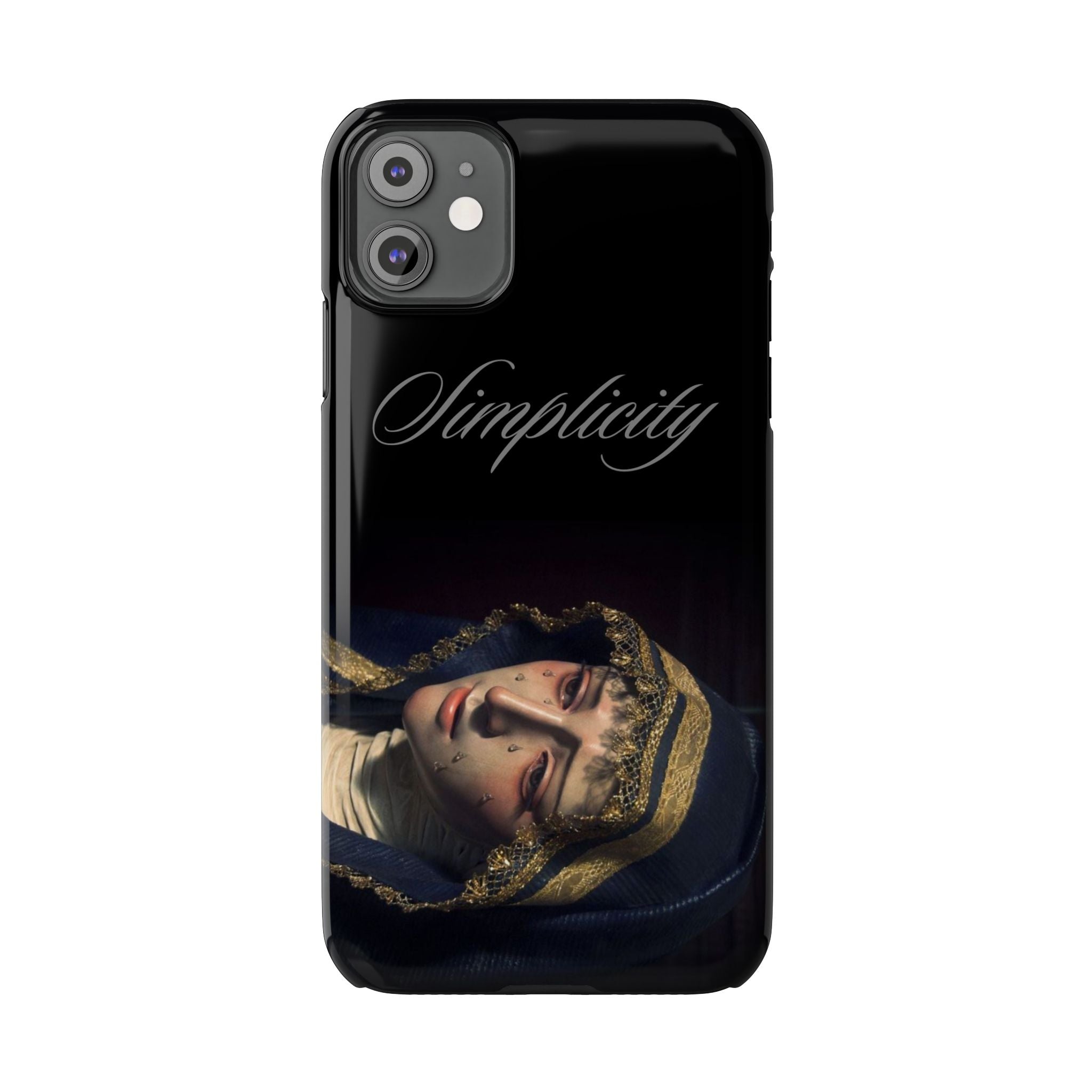 Simplicity Portrait Slim Phone Case — Elegant Vintage Art Cover