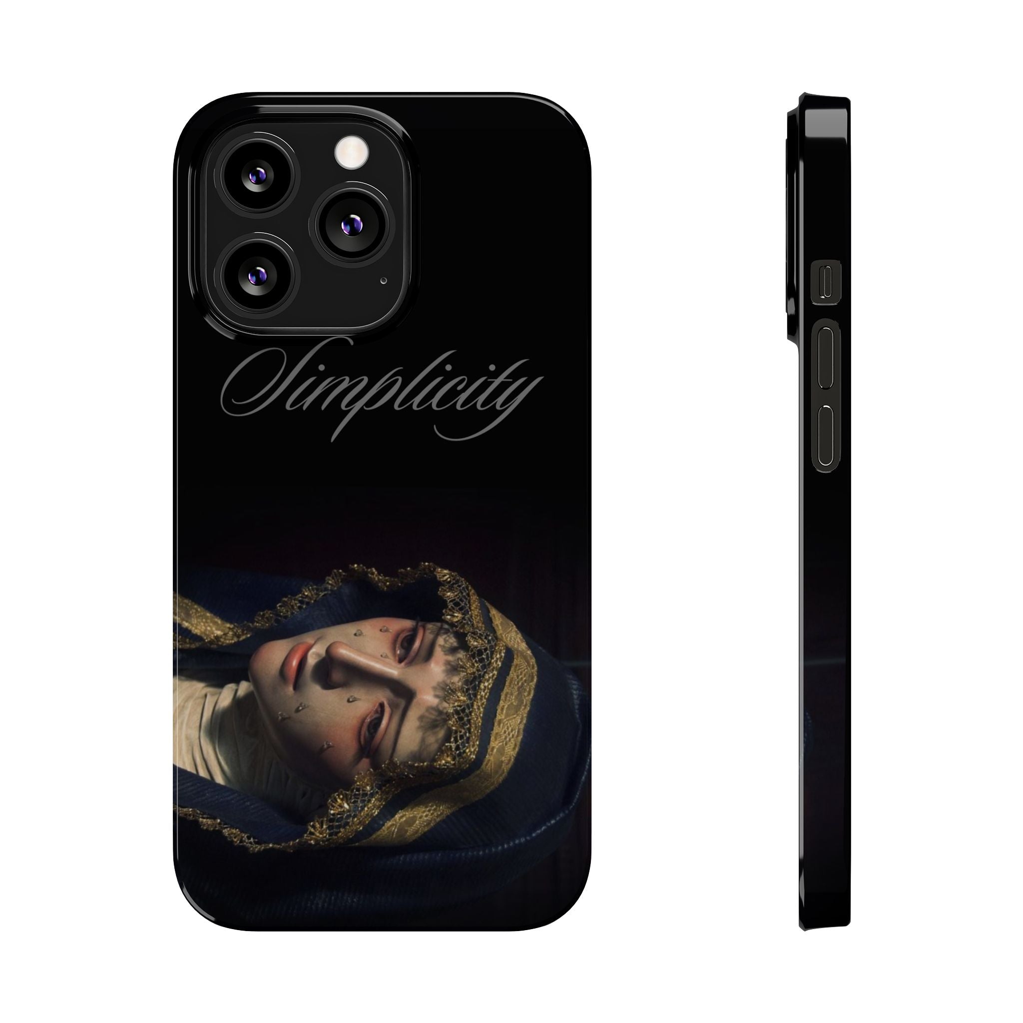Simplicity Portrait Slim Phone Case — Elegant Vintage Art Cover