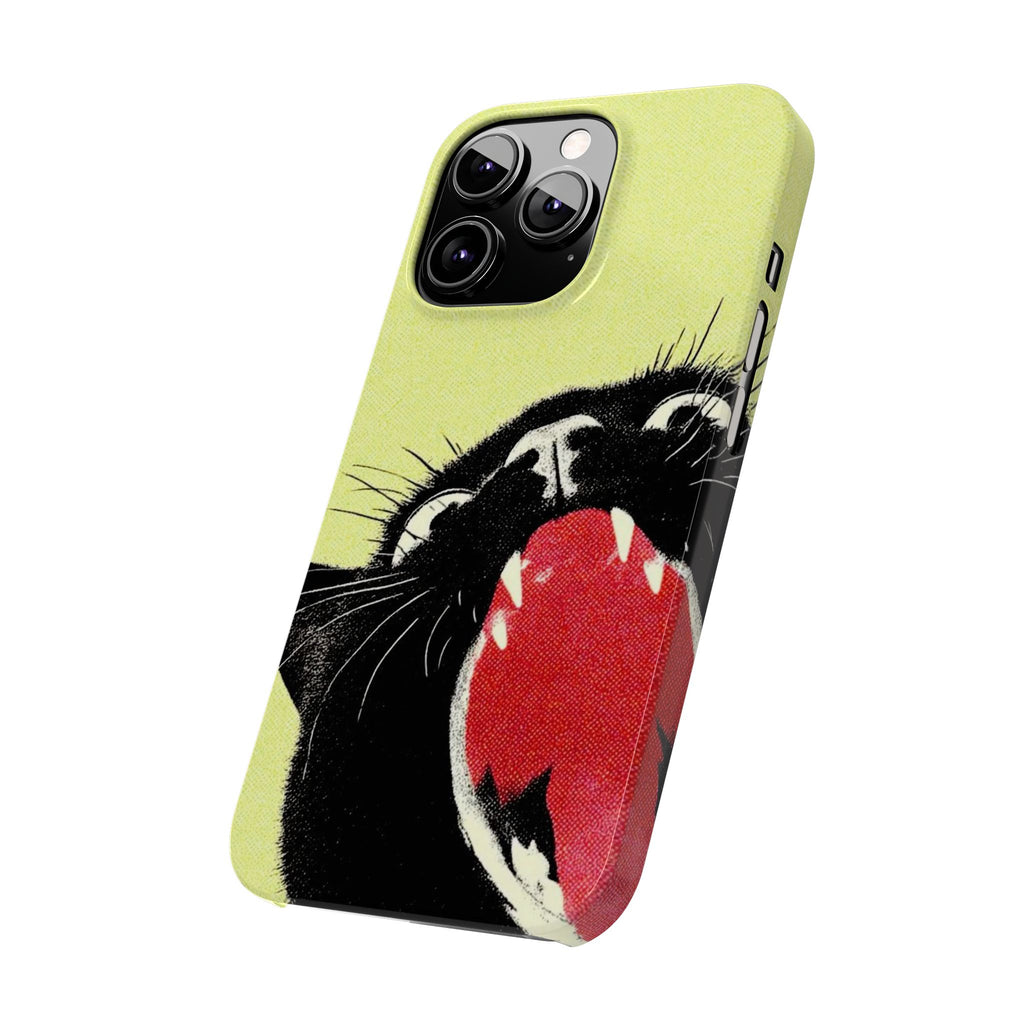 Black Cat Cute Retro Kitty Phone Cover