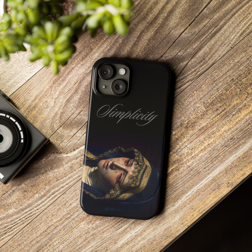 Simplicity Portrait Slim Phone Case — Elegant Vintage Art Cover