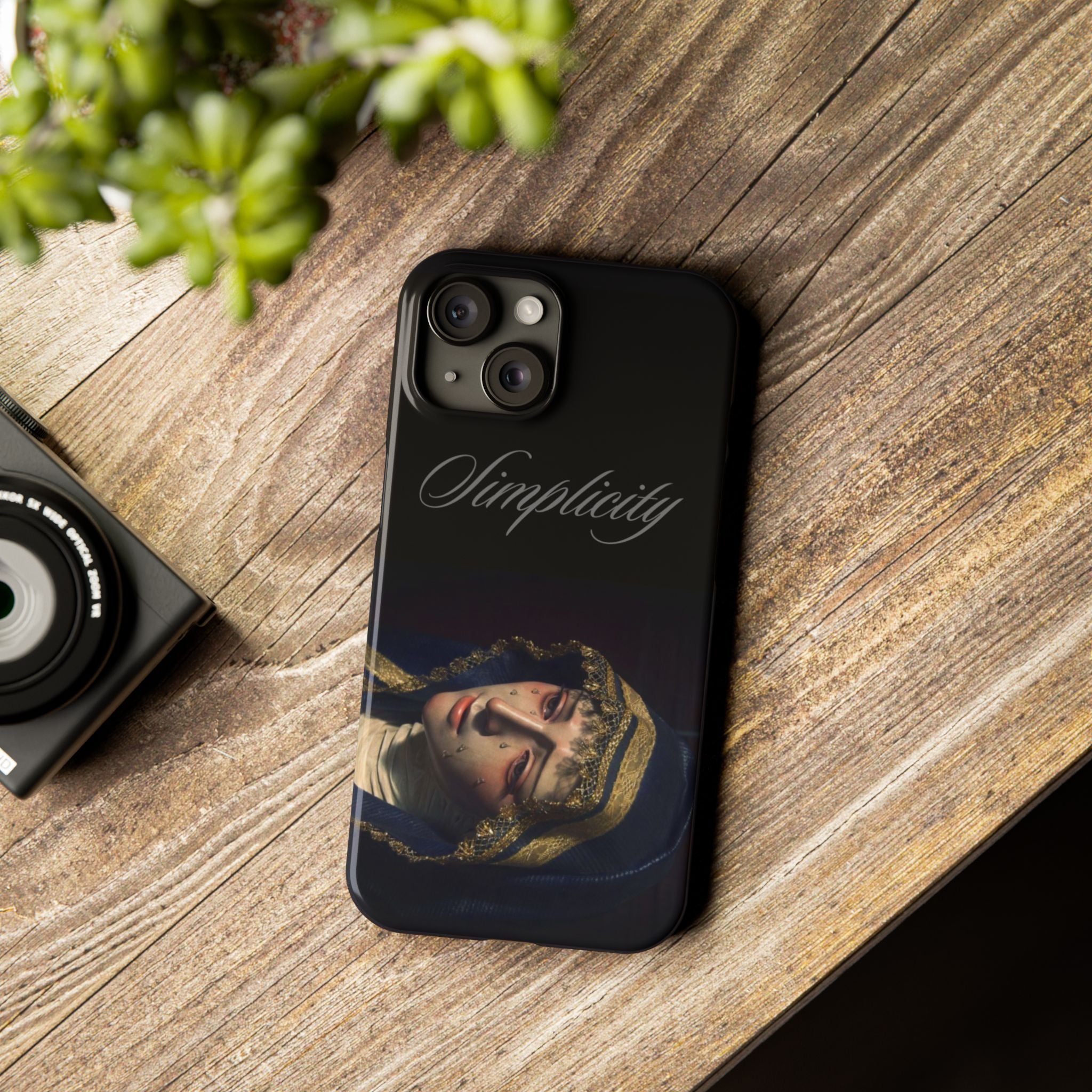 Simplicity Portrait Slim Phone Case — Elegant Vintage Art Cover