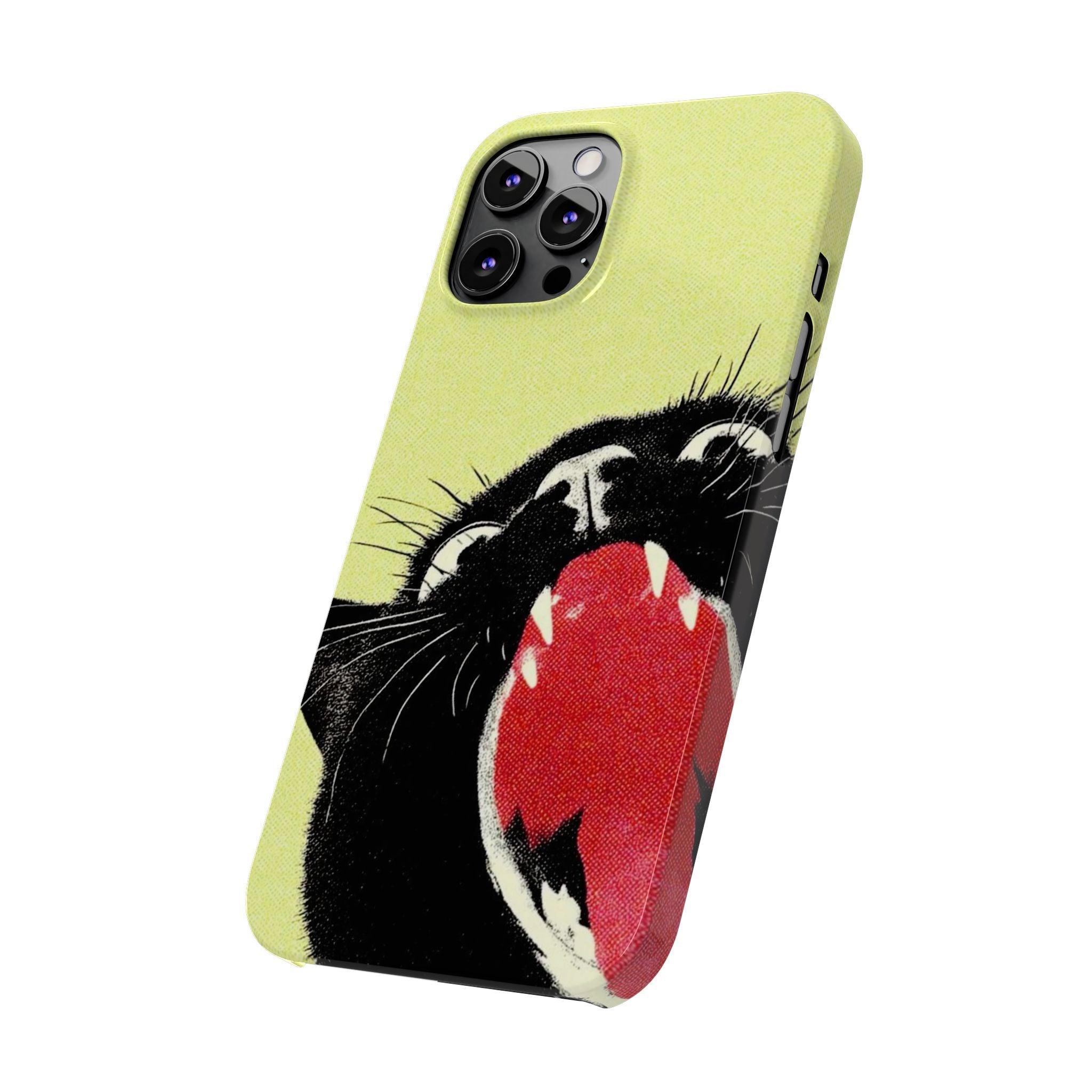 Black Cat Cute Retro Kitty Phone Cover