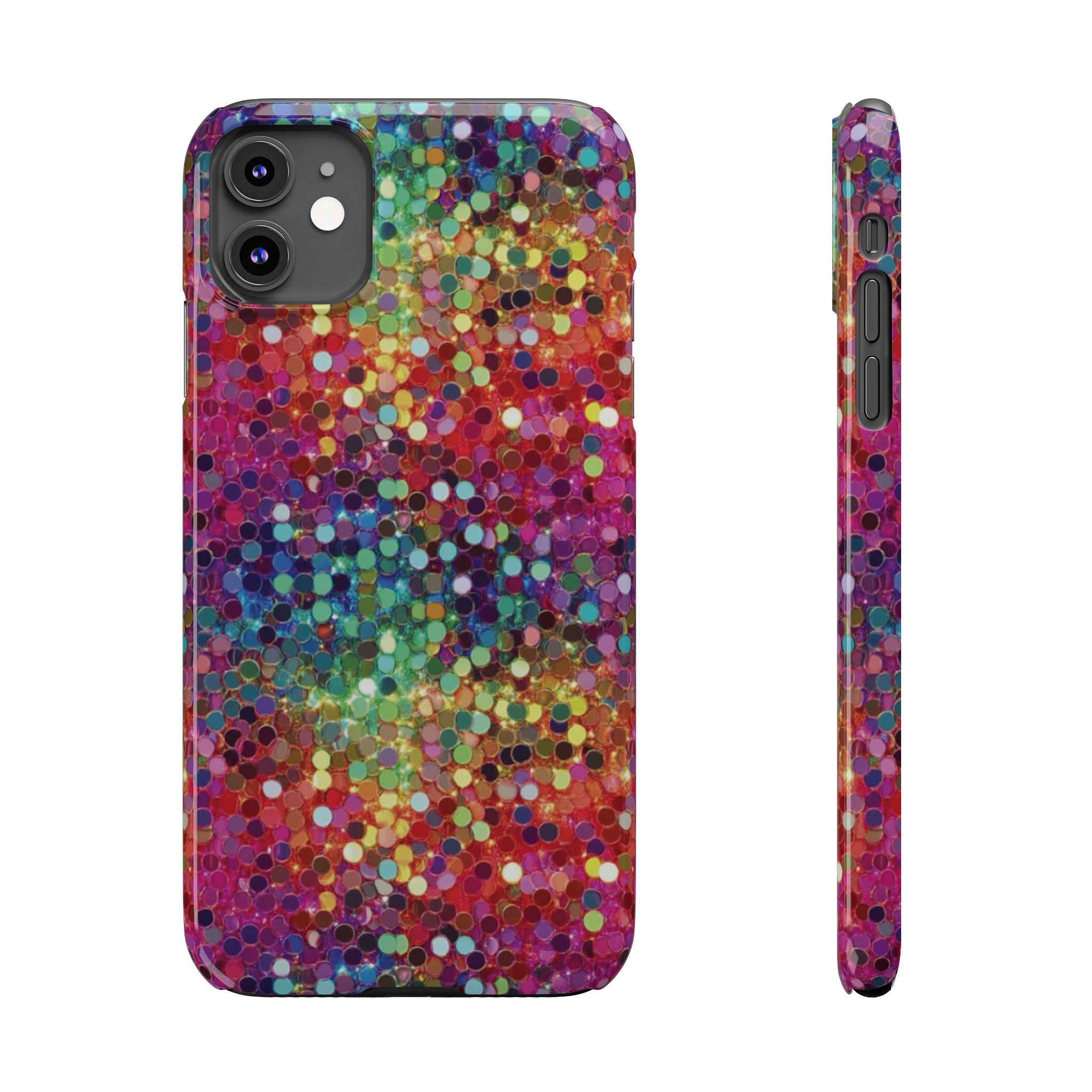 Colorful Glitter Confetti Dot Galaxy Pattern