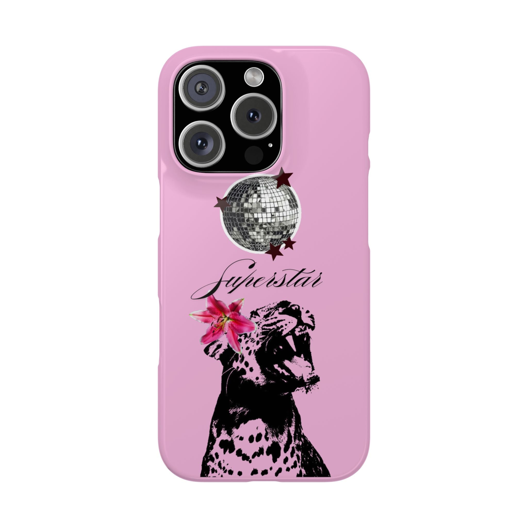 Pink Disco Cheetah "Superstar".
