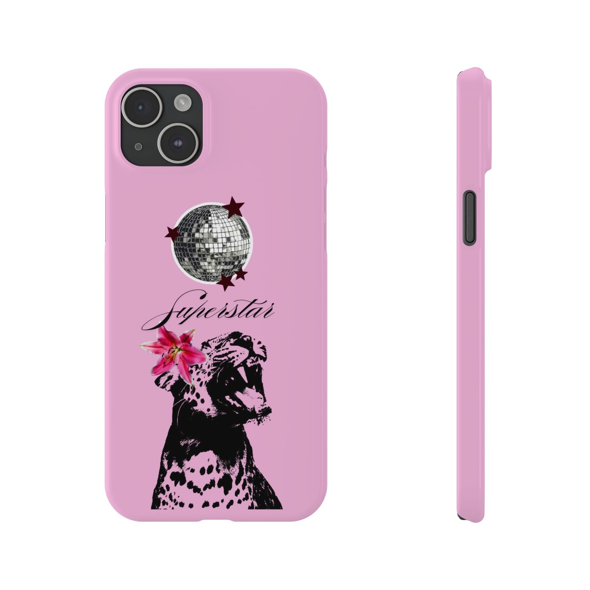 Pink Disco Cheetah "Superstar".