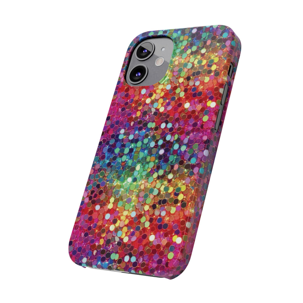 Colorful Glitter Confetti Dot Galaxy Pattern