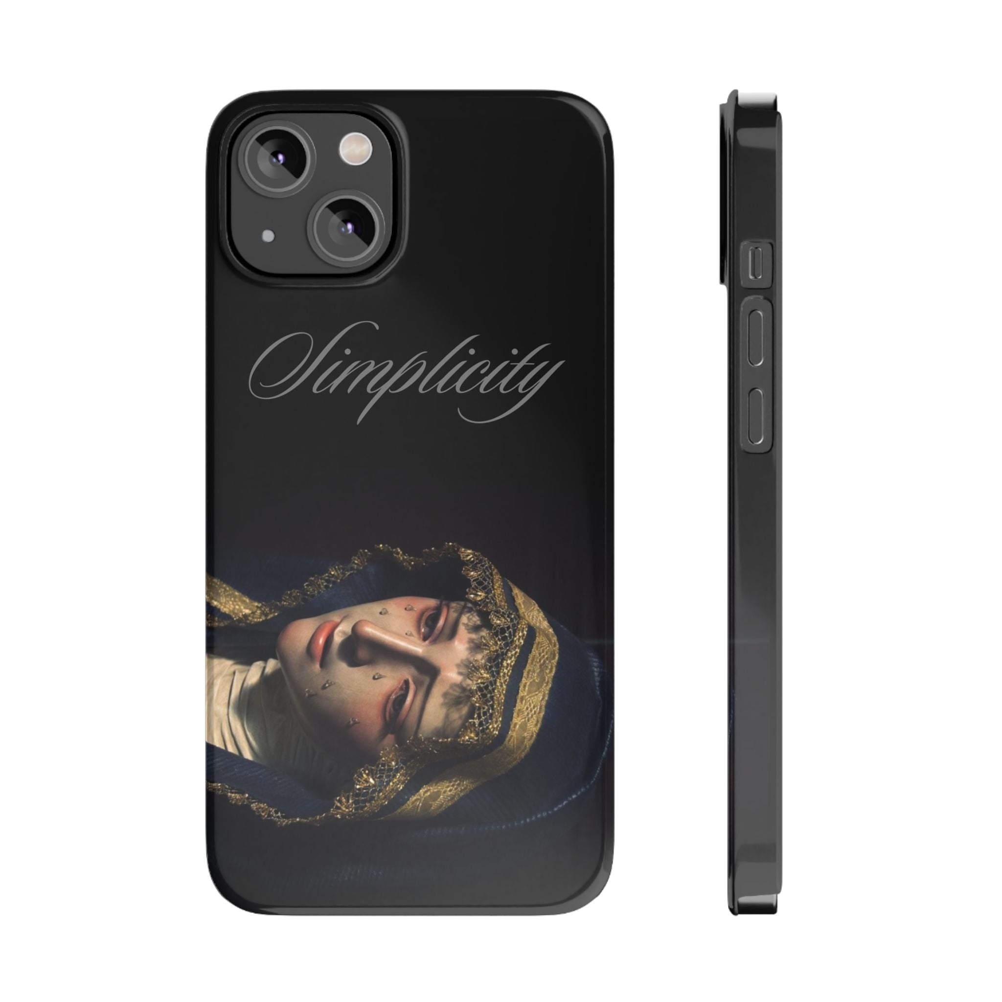 Simplicity Portrait Slim Phone Case — Elegant Vintage Art Cover